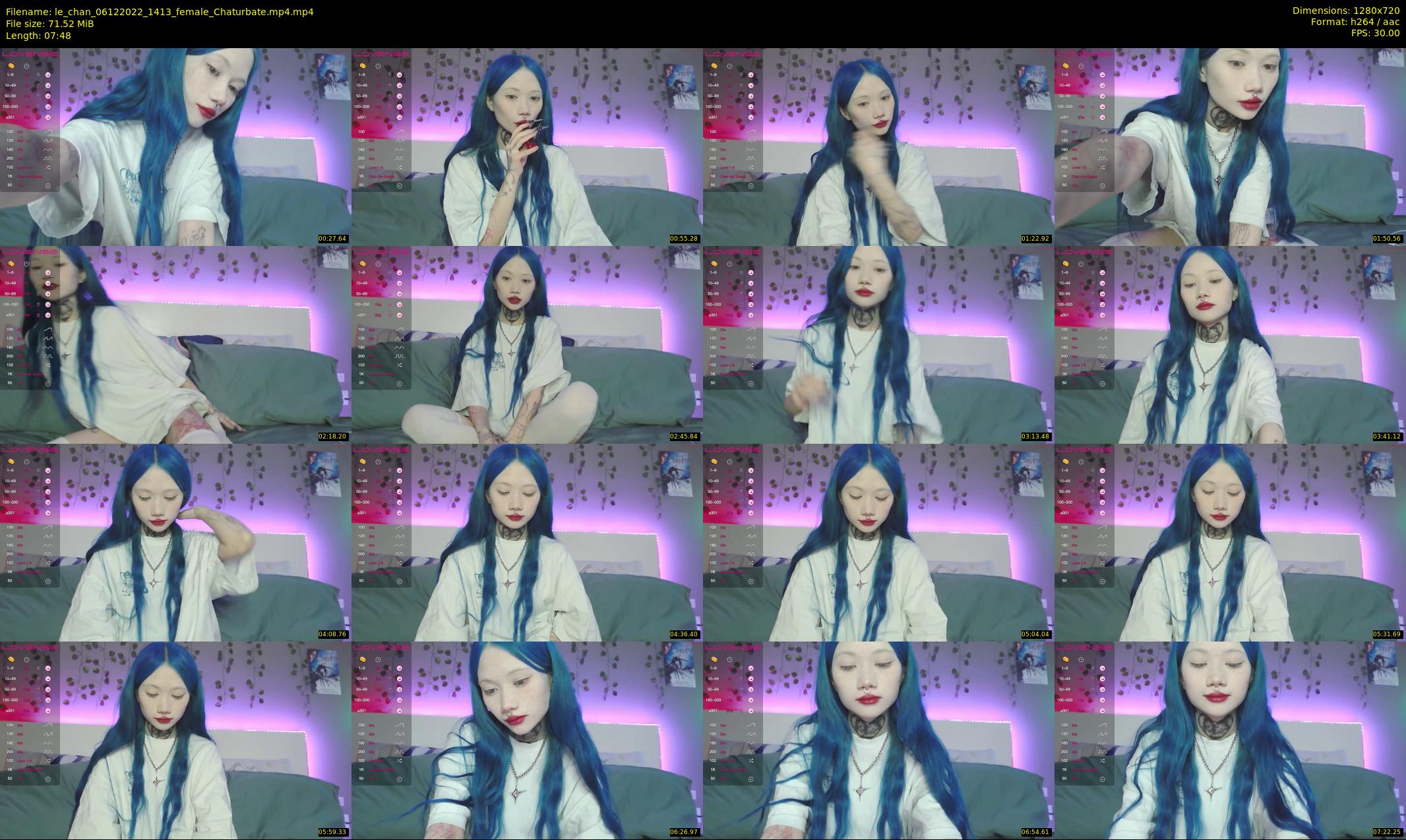 le_chan — 8 minute Chaturbate female cam show recording, 720p, Dec 6, 2022