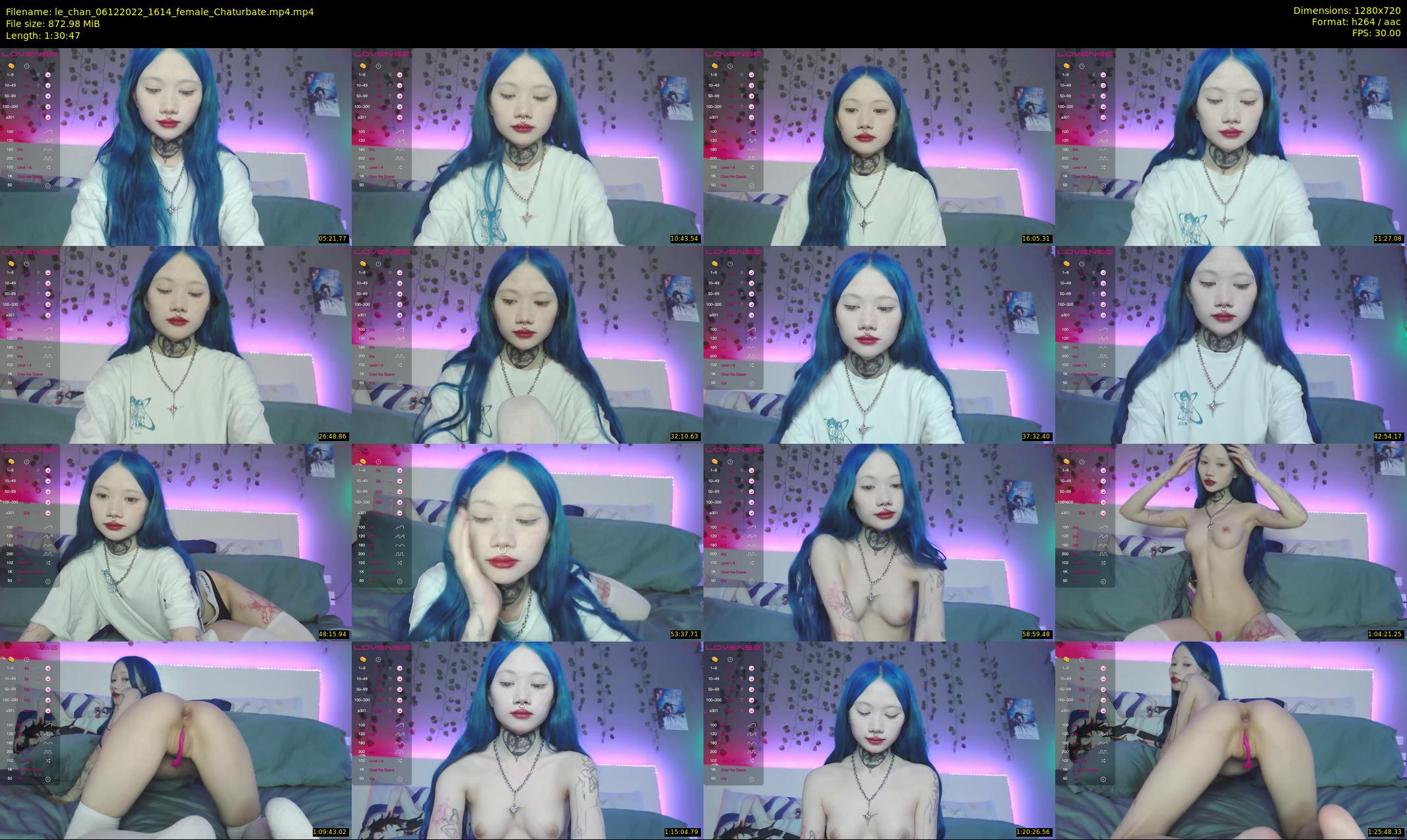 le_chan — 91 minute Chaturbate female cam show recording, 720p, Dec 6, 2022