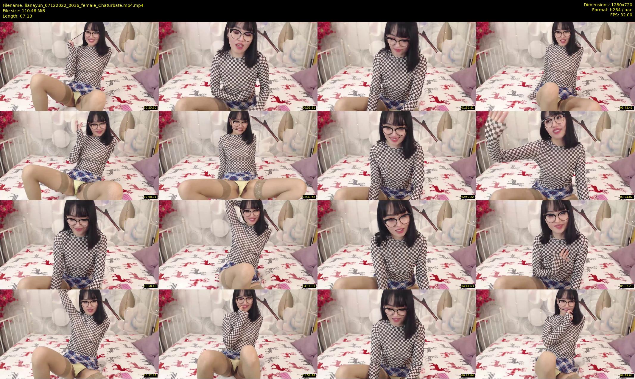lianayun — 8 minute Chaturbate female cam show recording, 720p, Dec 7, 2022
