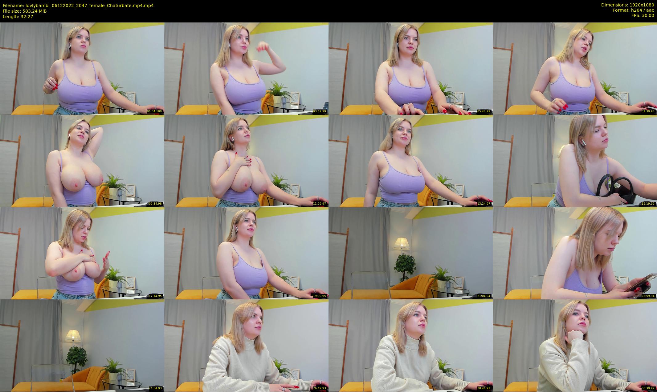 lovlybambi — 33 minute Chaturbate female cam show recording, 1080p, Dec 6, 2022
