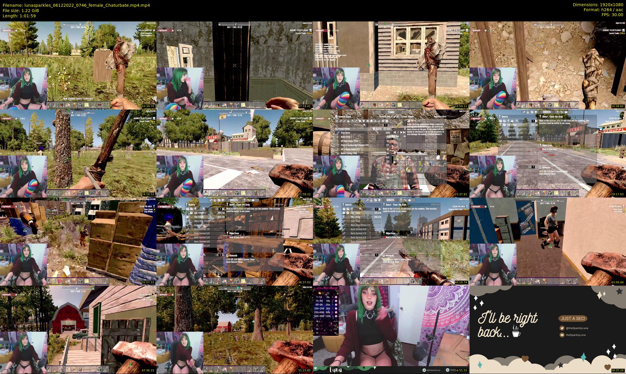 lunasparkles — 62 minute Chaturbate female cam show recording, 1080p, Dec 6, 2022