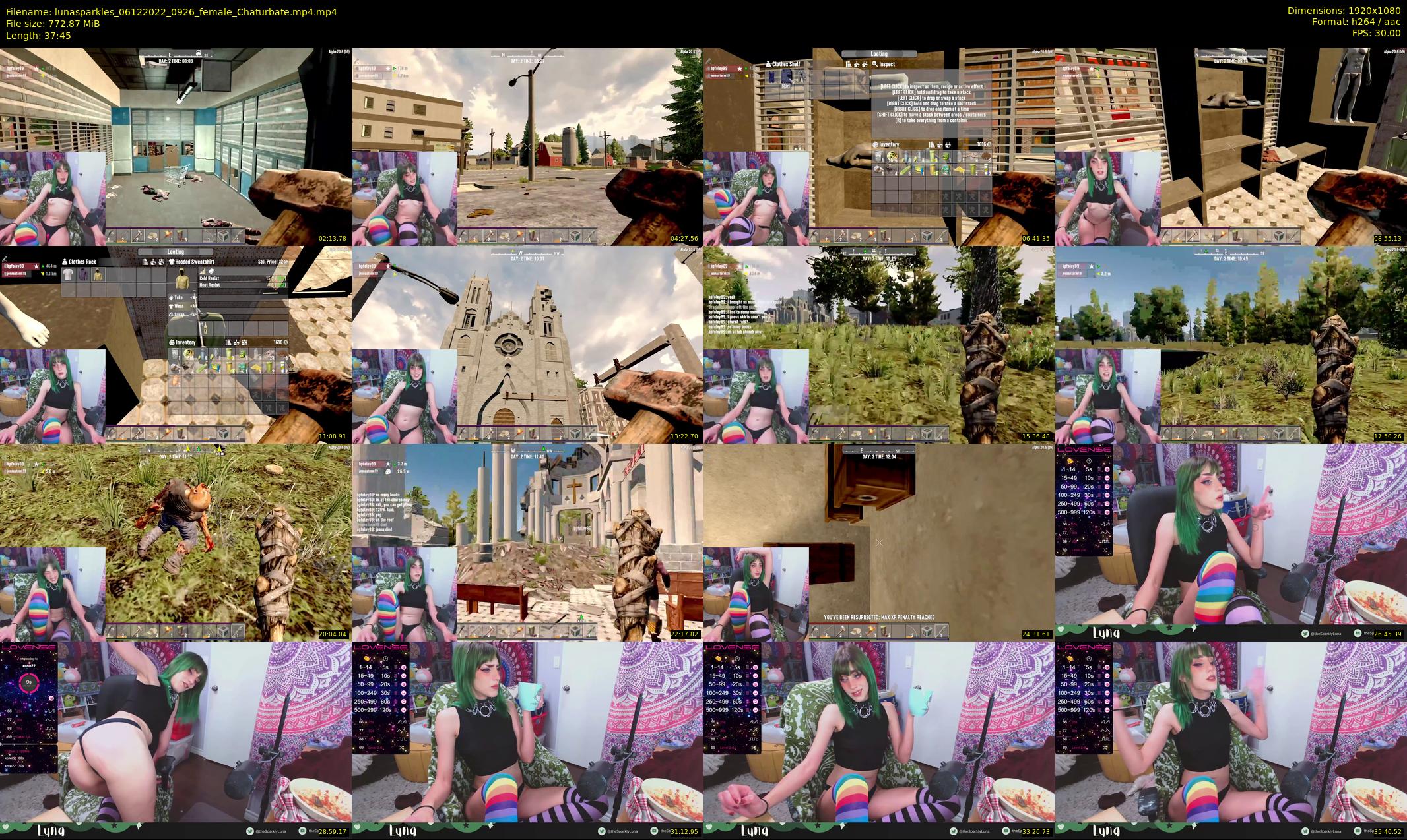 lunasparkles — 38 minute Chaturbate female cam show recording, 1080p, Dec 6, 2022