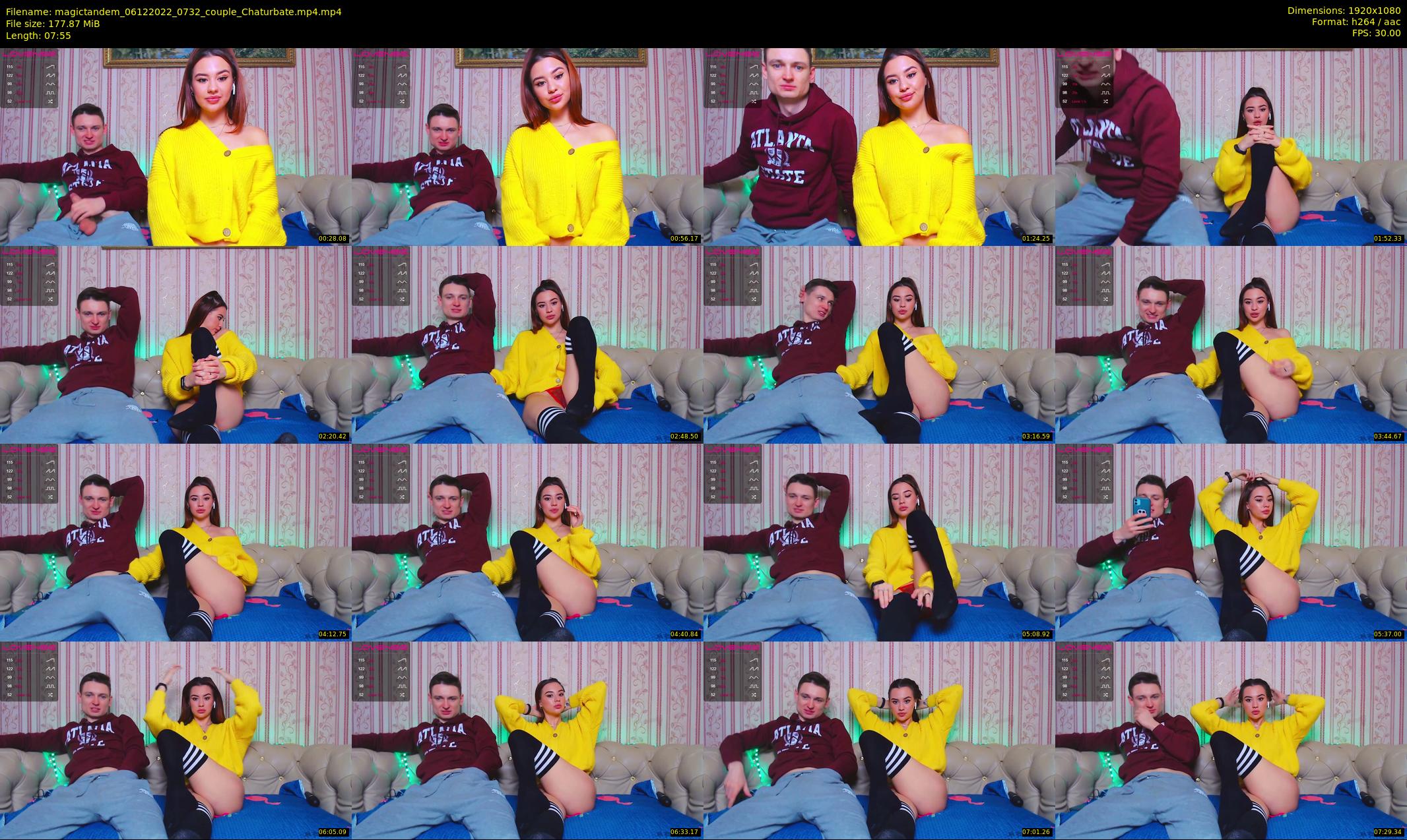 magictandem — 8 minute Chaturbate couple cam show recording, 1080p, Dec 6, 2022