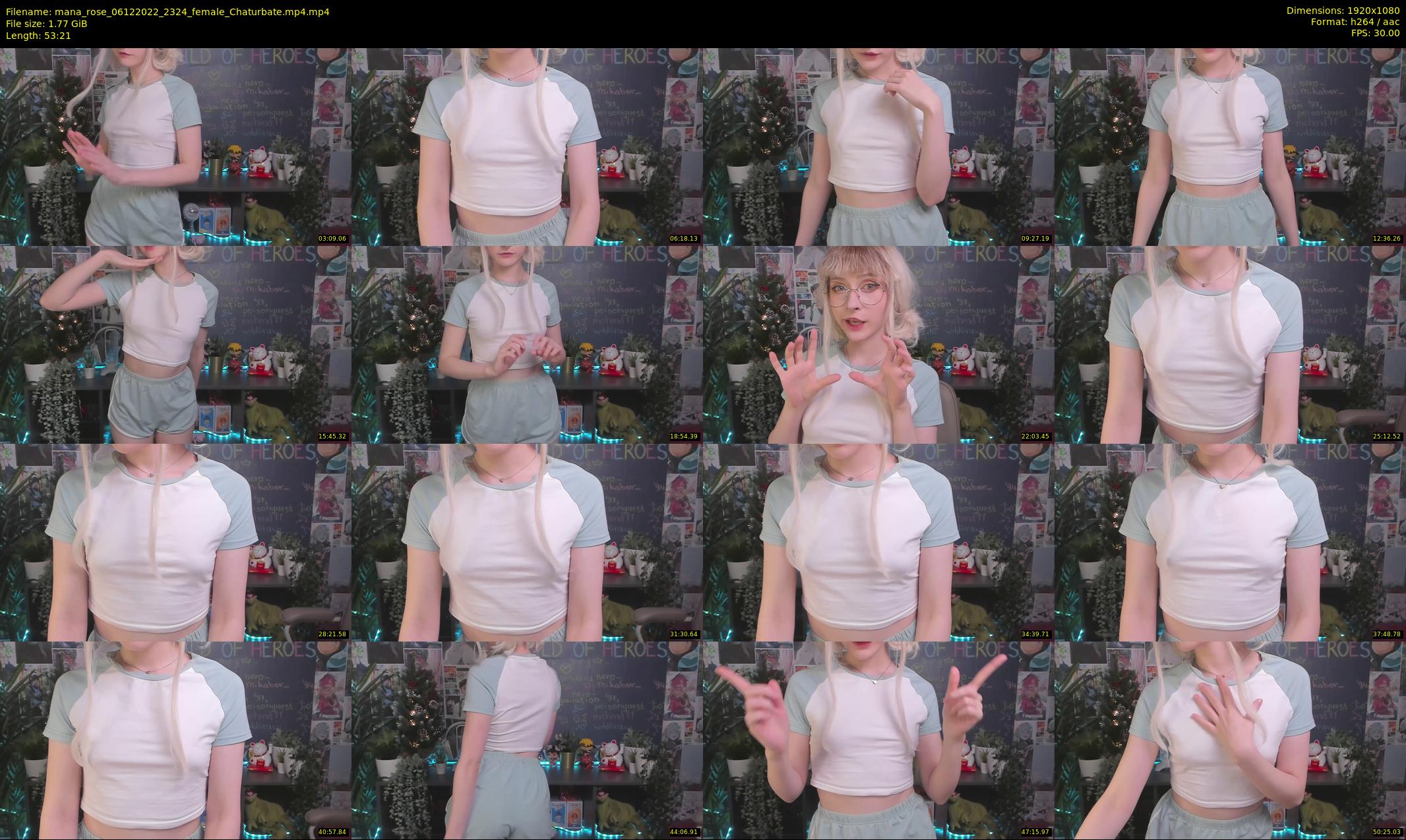 mana_rose — 54 minute Chaturbate female cam show recording, 1080p, Dec 6, 2022