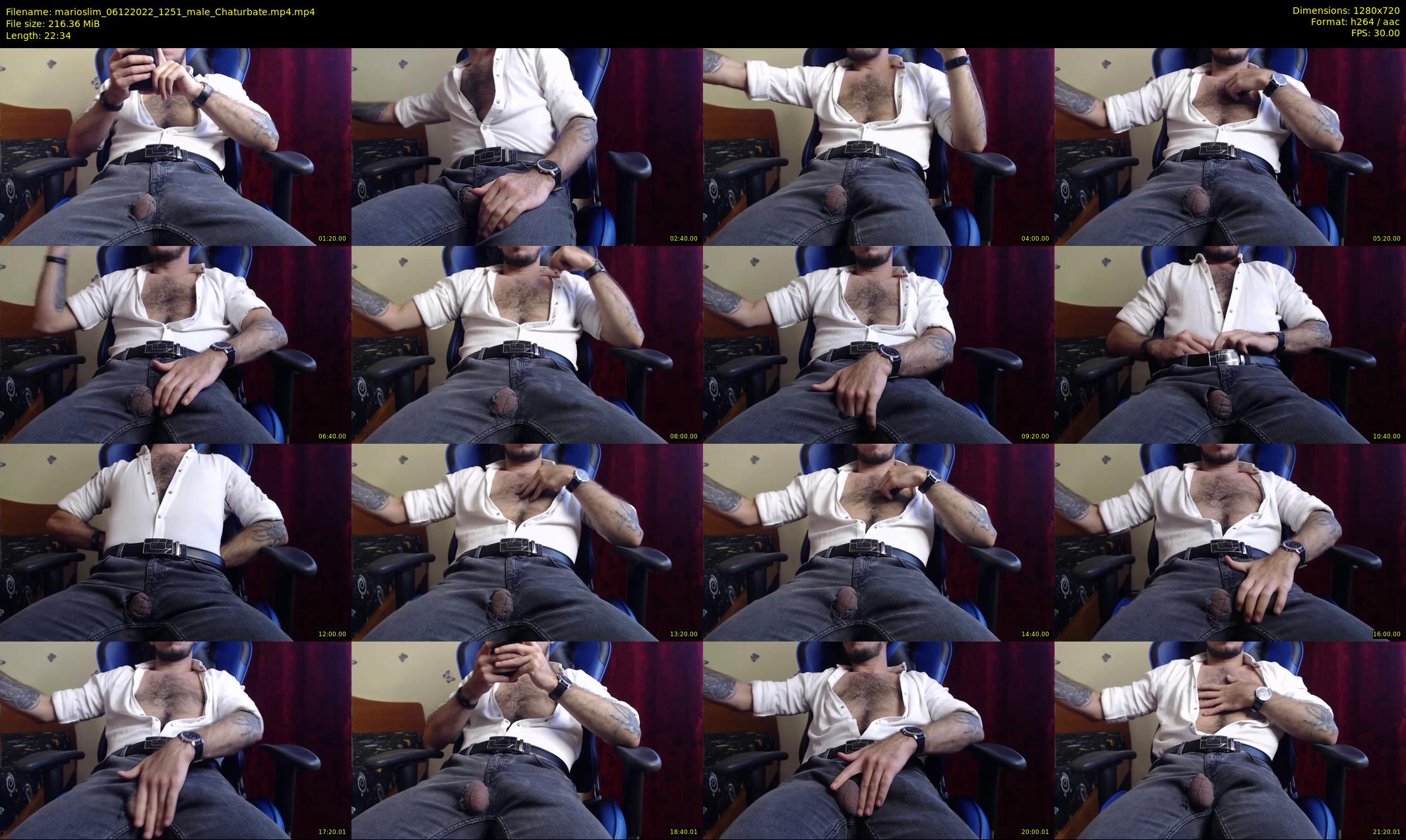 marioslim — 23 minute Chaturbate male cam show recording, 720p, Dec 6, 2022