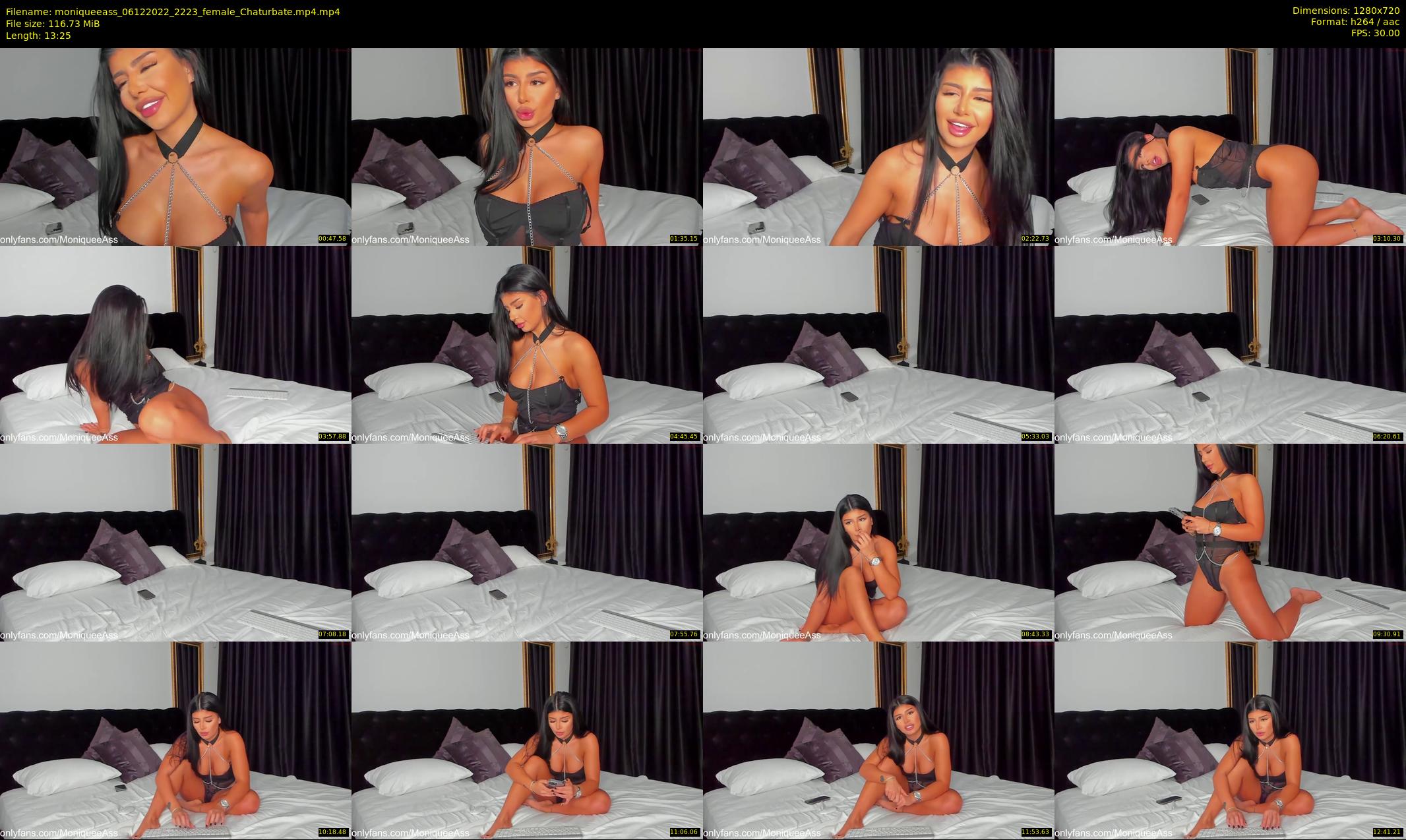 moniqueeass — 14 minute Chaturbate female cam show recording, 720p, Dec 6, 2022