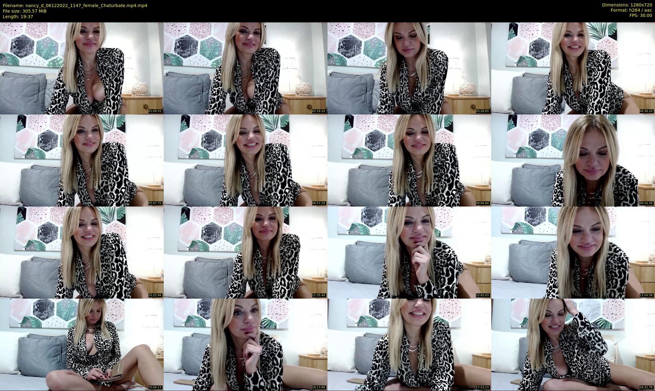 nancy_d — 20 minute Chaturbate female cam show recording, 720p, Dec 6, 2022
