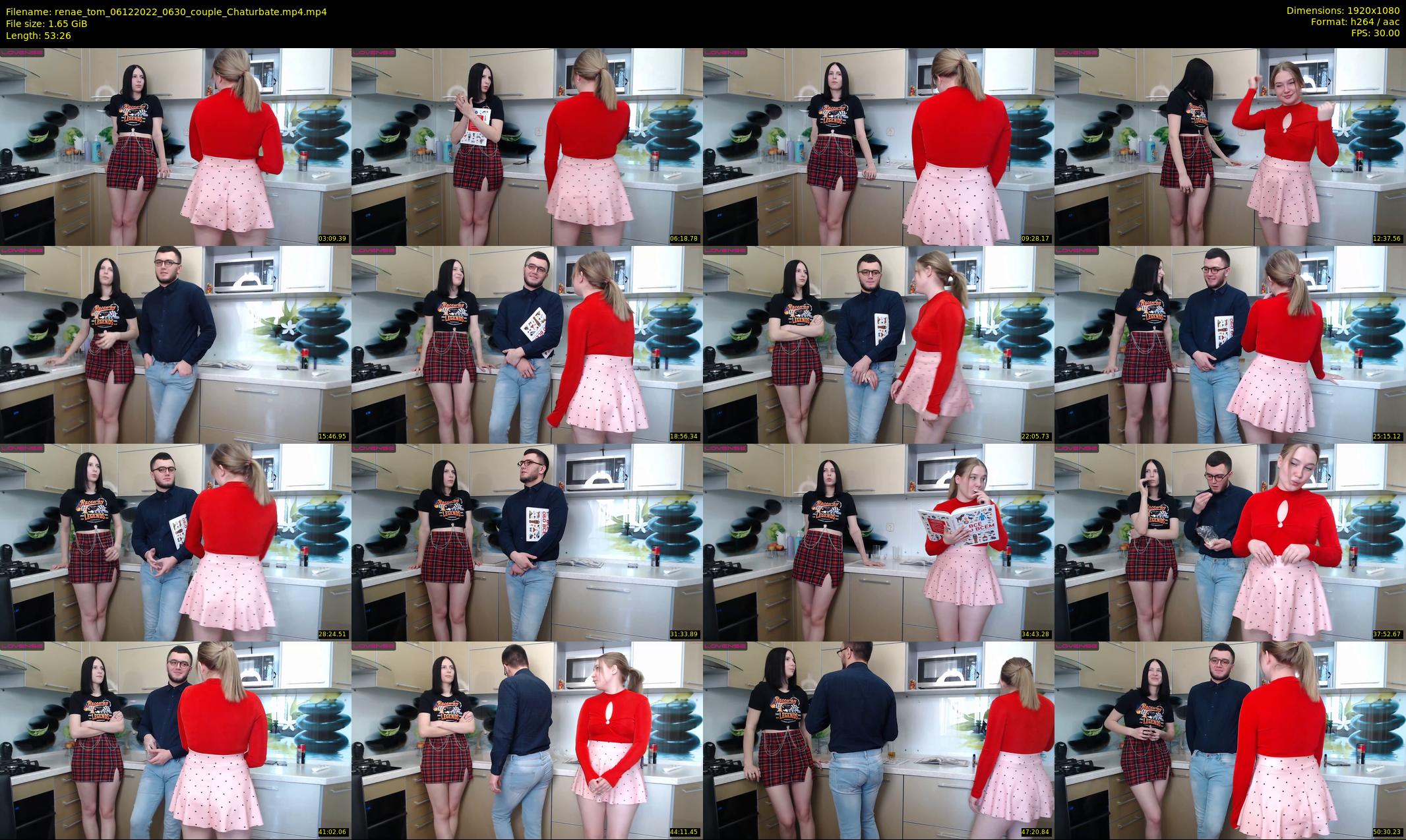 renae_tom — 54 minute Chaturbate couple cam show recording, 1080p, Dec 6, 2022