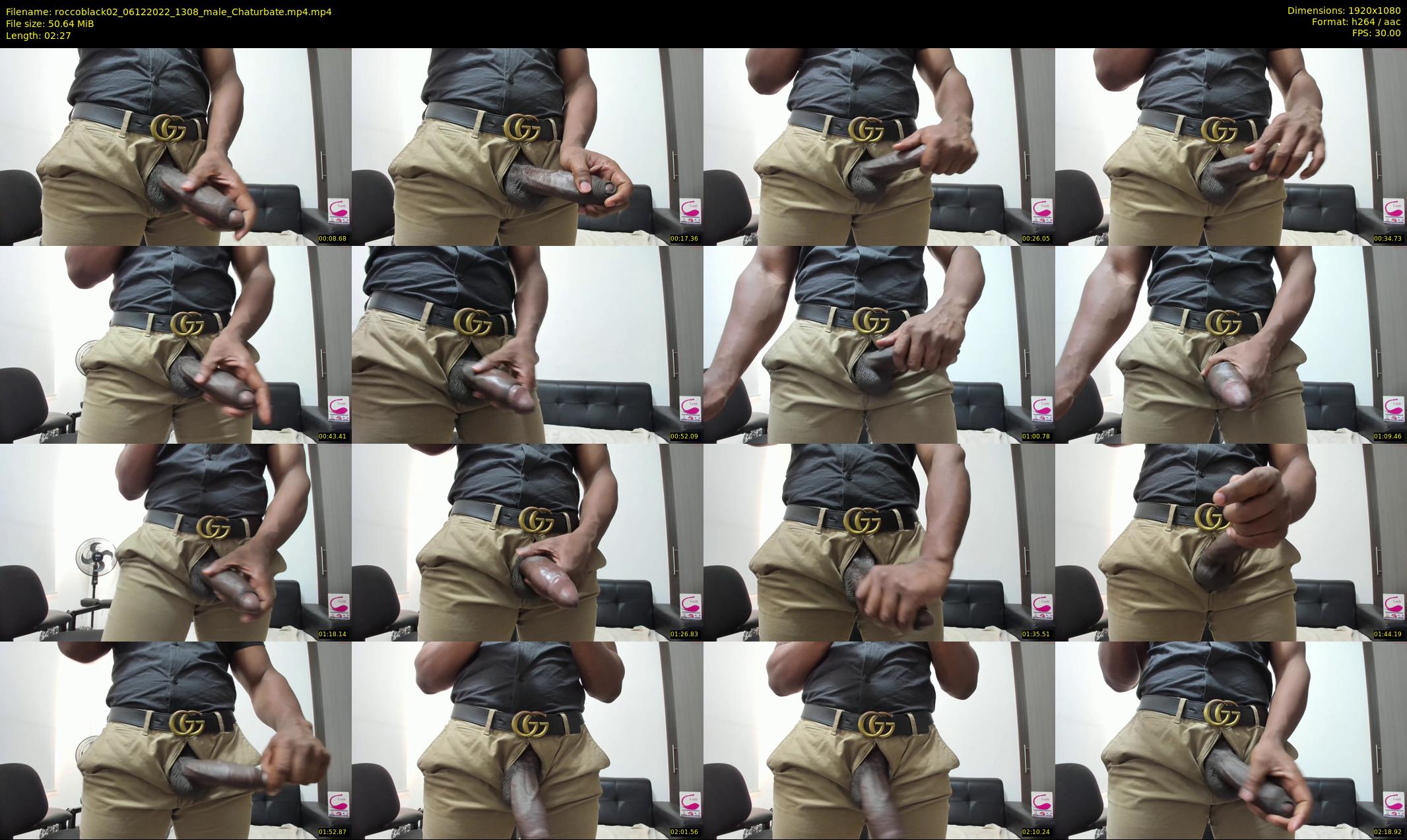 roccoblack02 — 3 minute Chaturbate male cam show recording, 1080p, Dec 6, 2022