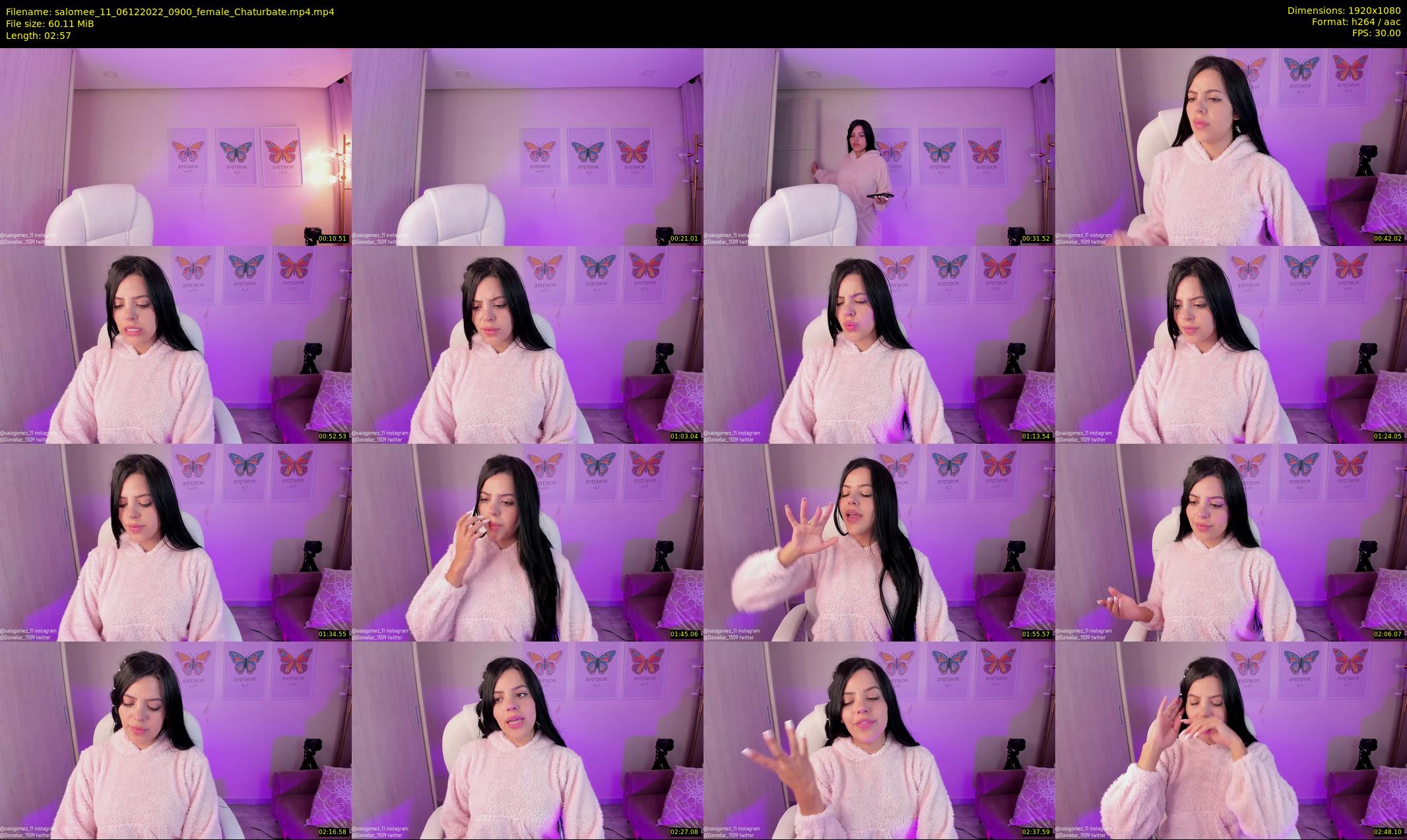 salomee_11 — 3 minute Chaturbate female cam show recording, 1080p, Dec 6, 2022