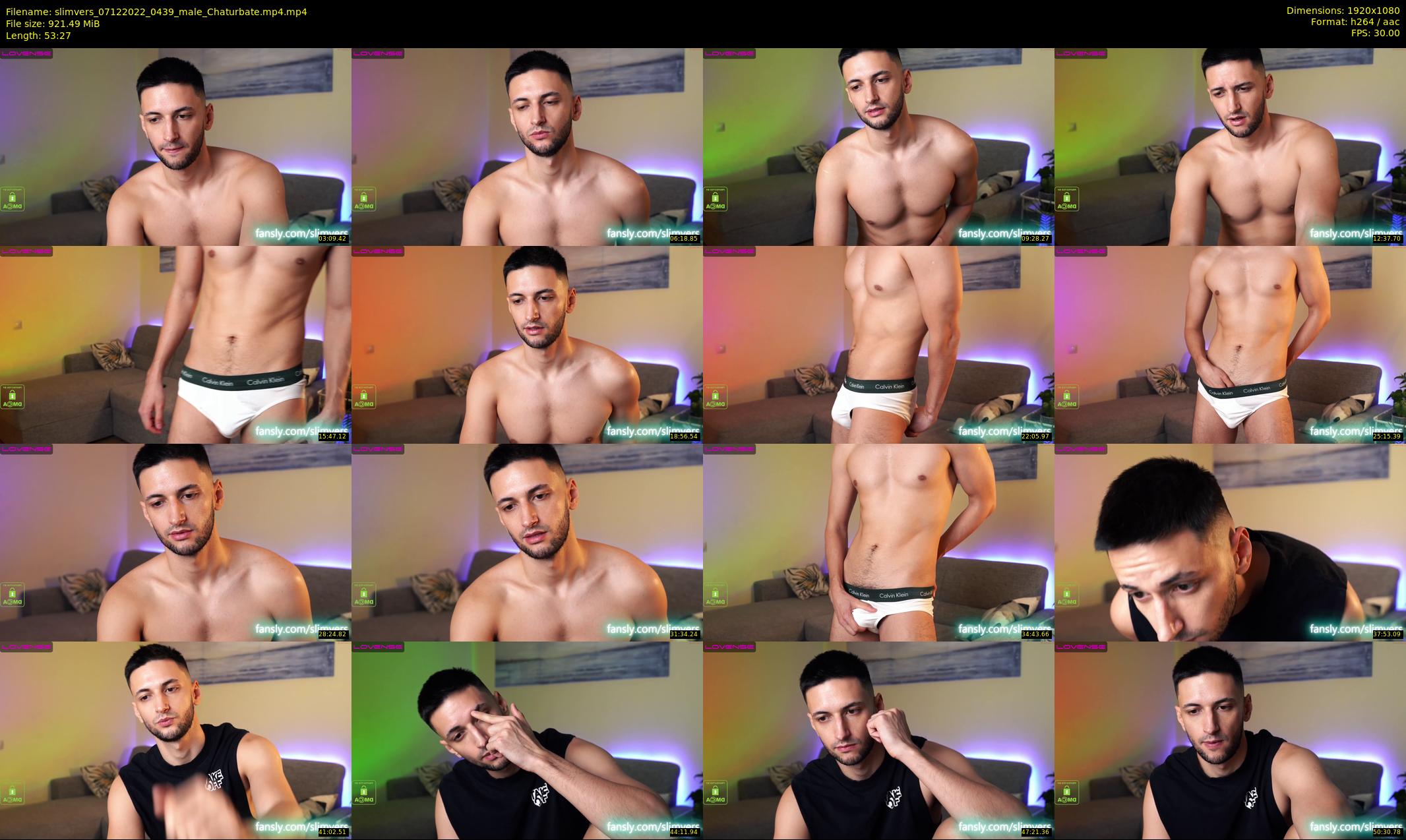 slimvers — 54 minute Chaturbate male cam show recording, 1080p, Dec 7, 2022