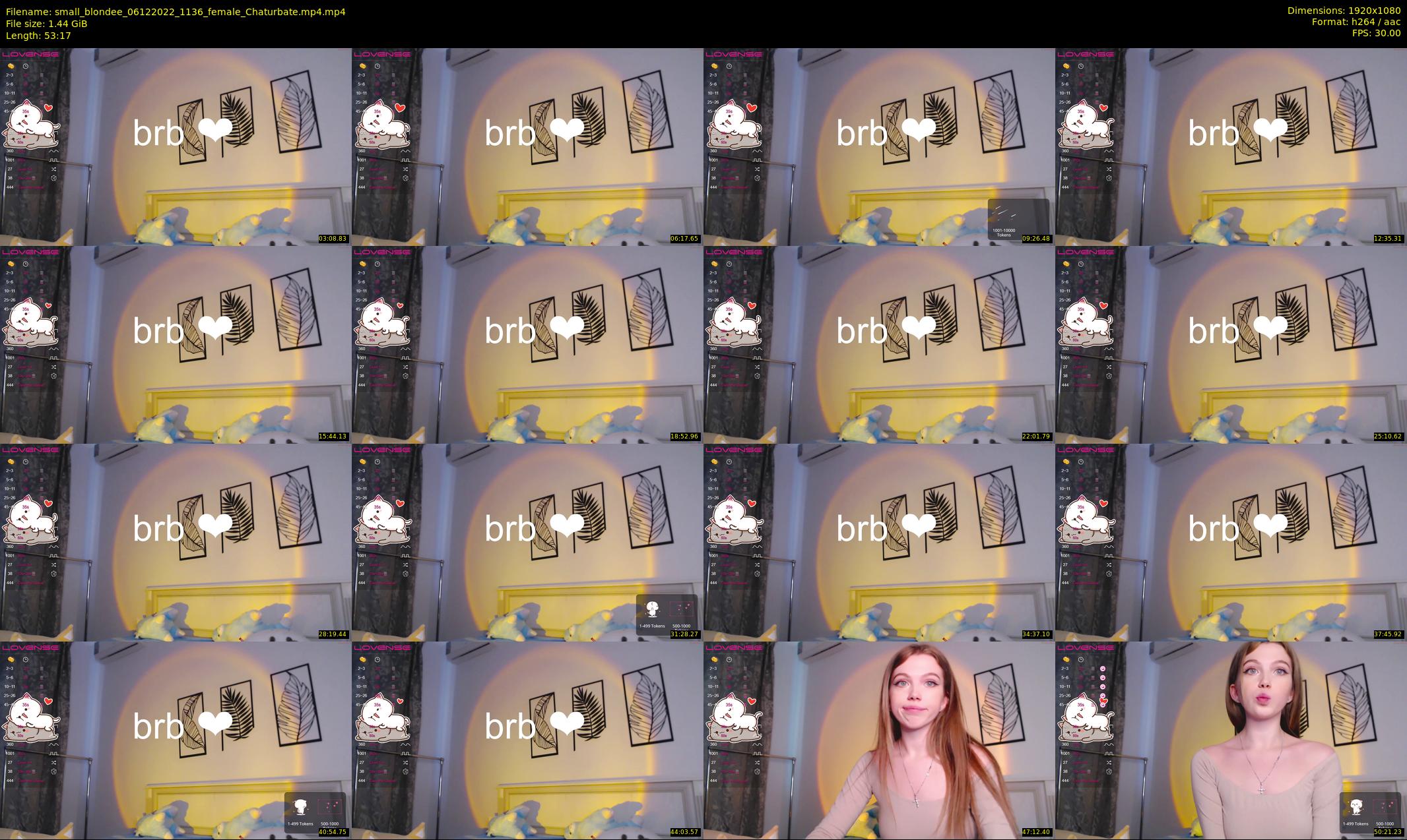 small_blondee — 54 minute Chaturbate female cam show recording, 1080p, Dec 6, 2022