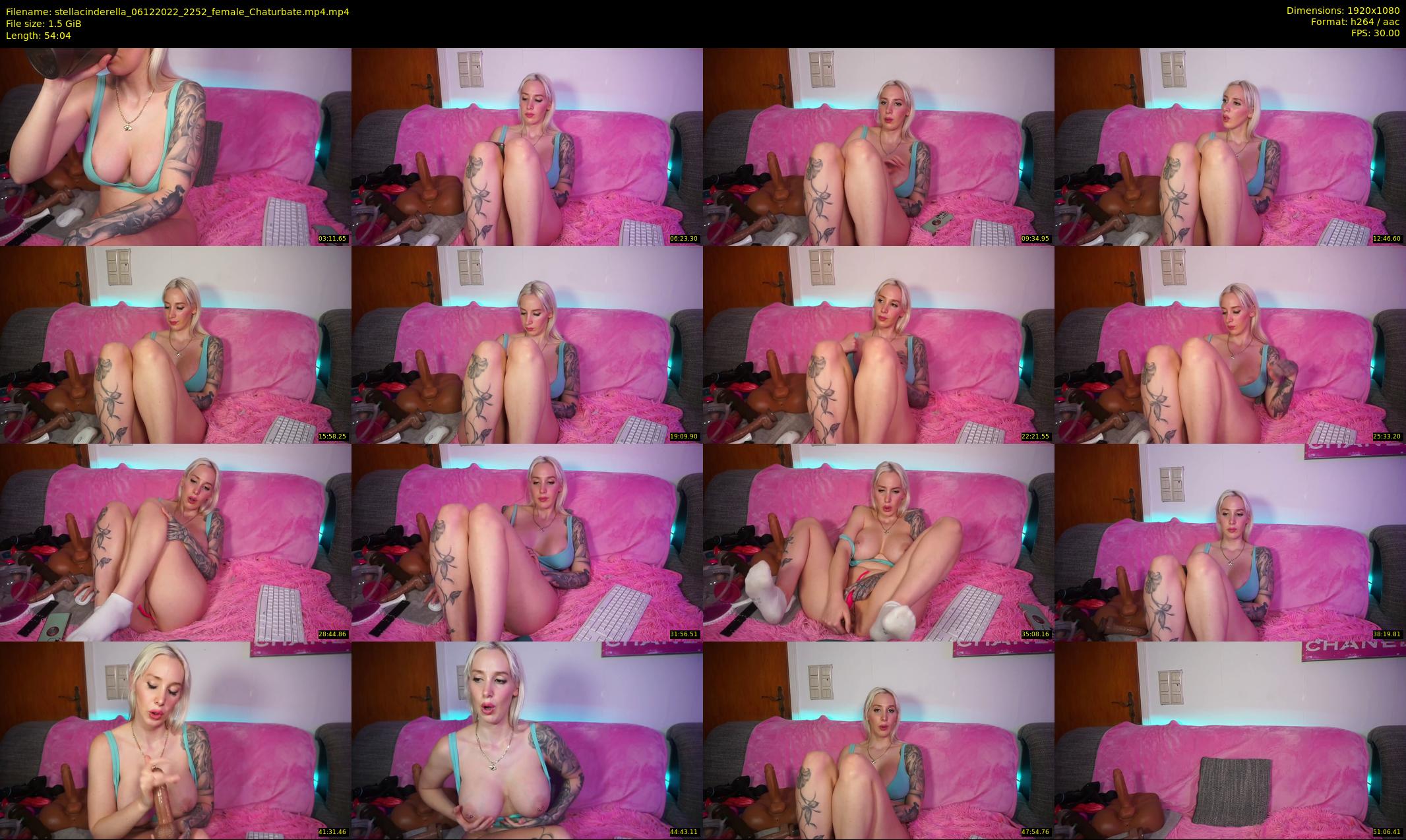 stellacinderella — 55 minute Chaturbate female cam show recording, 1080p, Dec 6, 2022