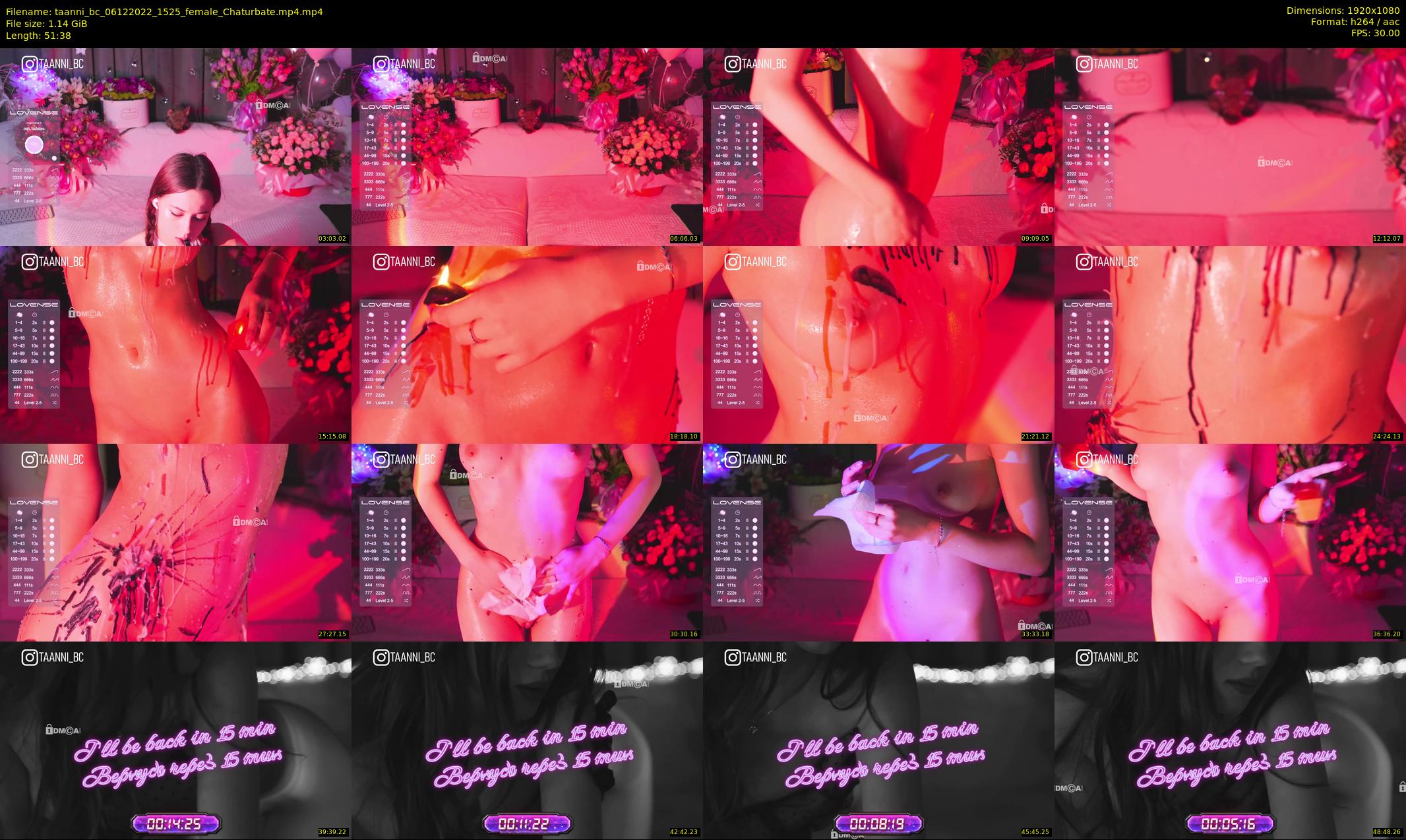 taanni_bc — 52 minute Chaturbate female cam show recording, 1080p, Dec 6, 2022