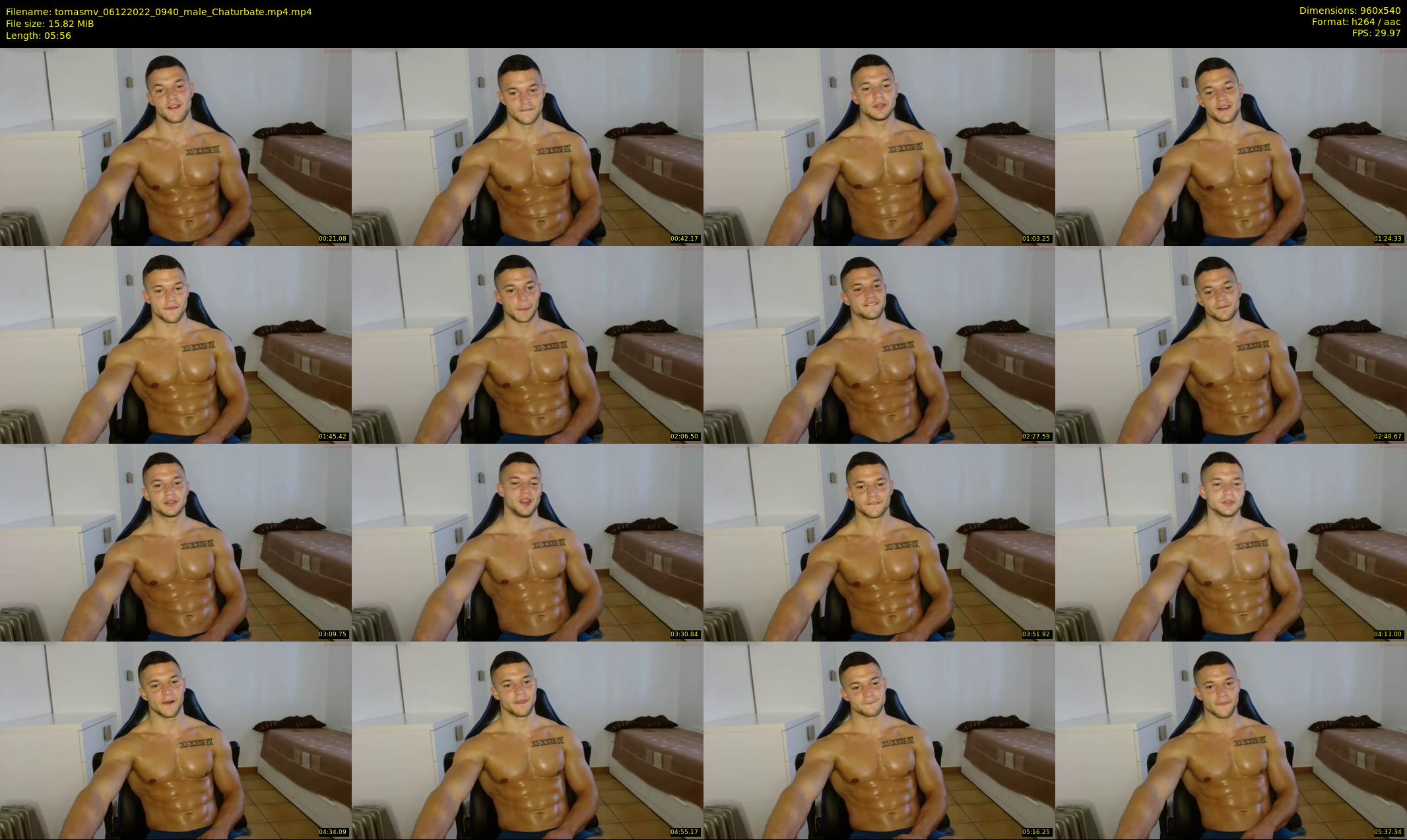 tomasmv — 6 minute Chaturbate male cam show recording, 480p, Dec 6, 2022