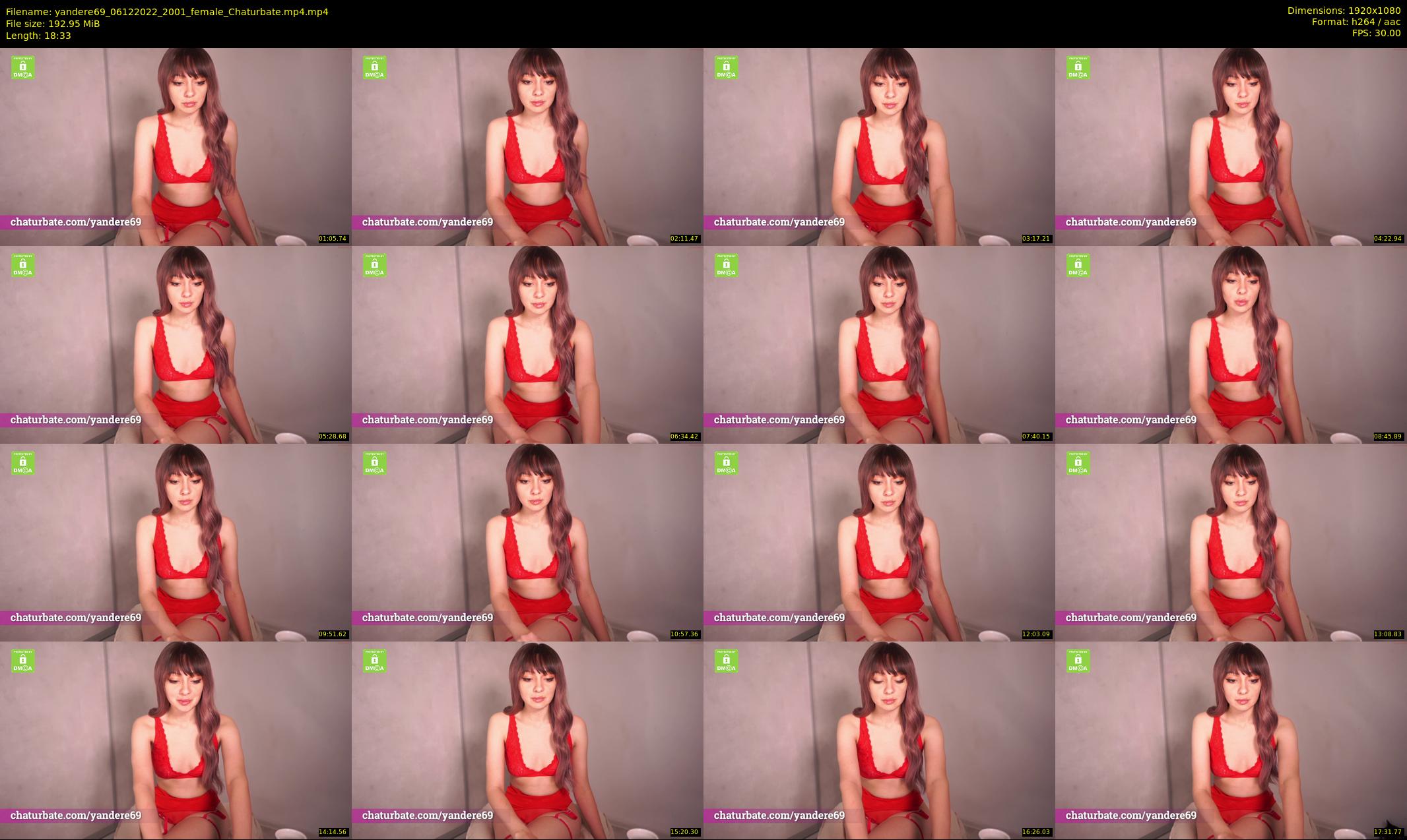 yandere69 — 19 minute Chaturbate female cam show recording, 1080p, Dec 6, 2022