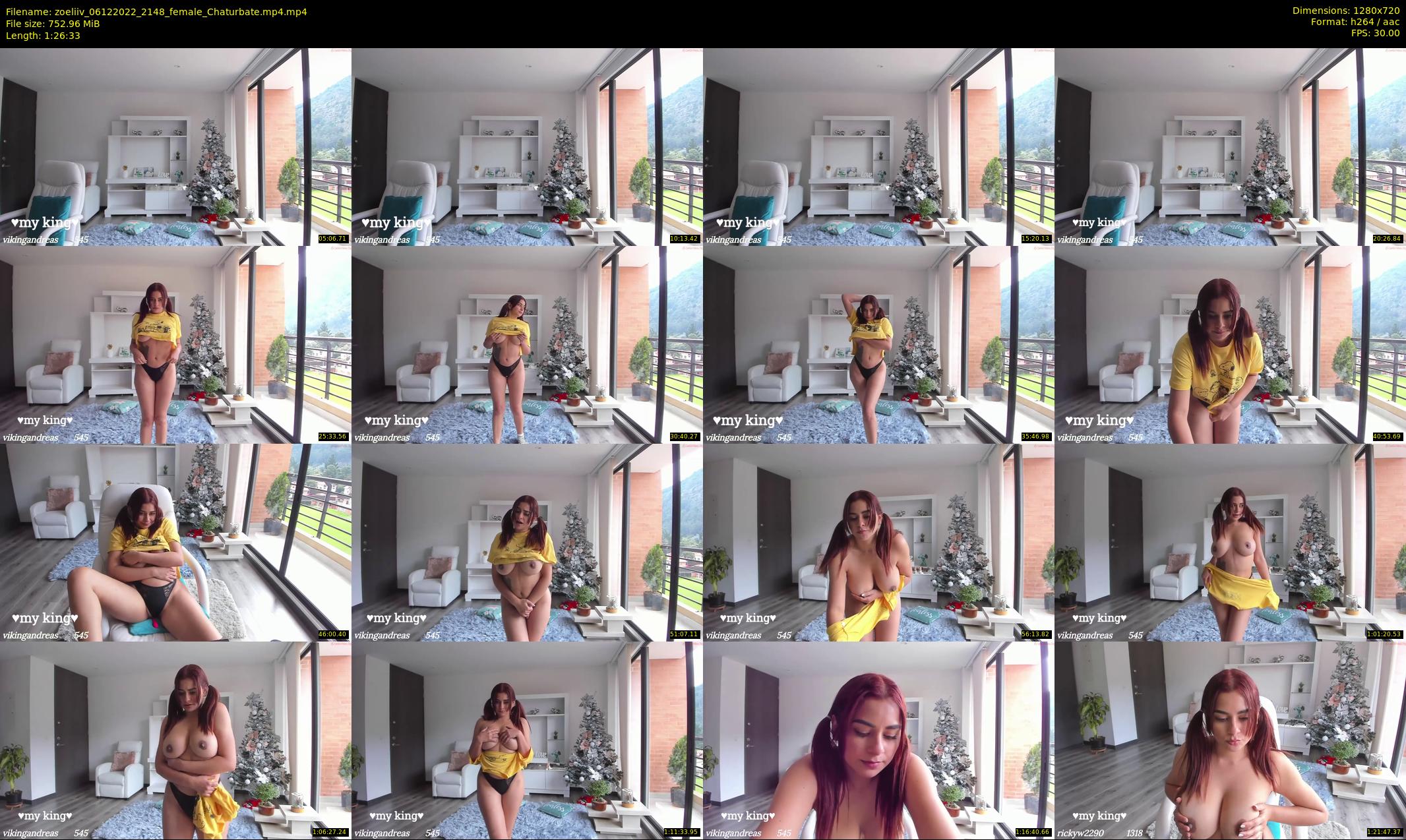 zoeliiv — 87 minute Chaturbate female cam show recording, 720p, Dec 6, 2022