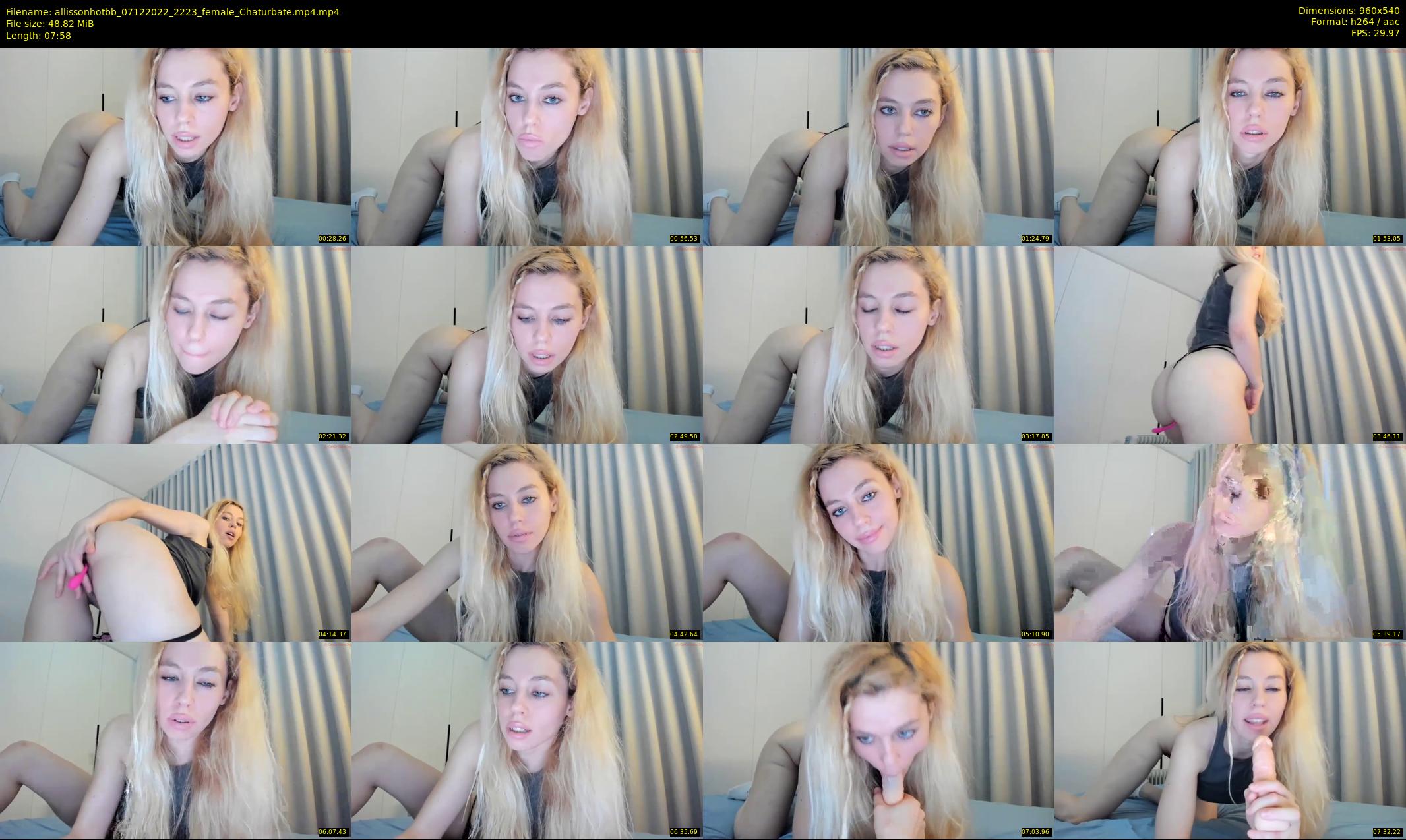 allissonhotbb — 8 minute Chaturbate female cam show recording, 480p, Dec 7, 2022