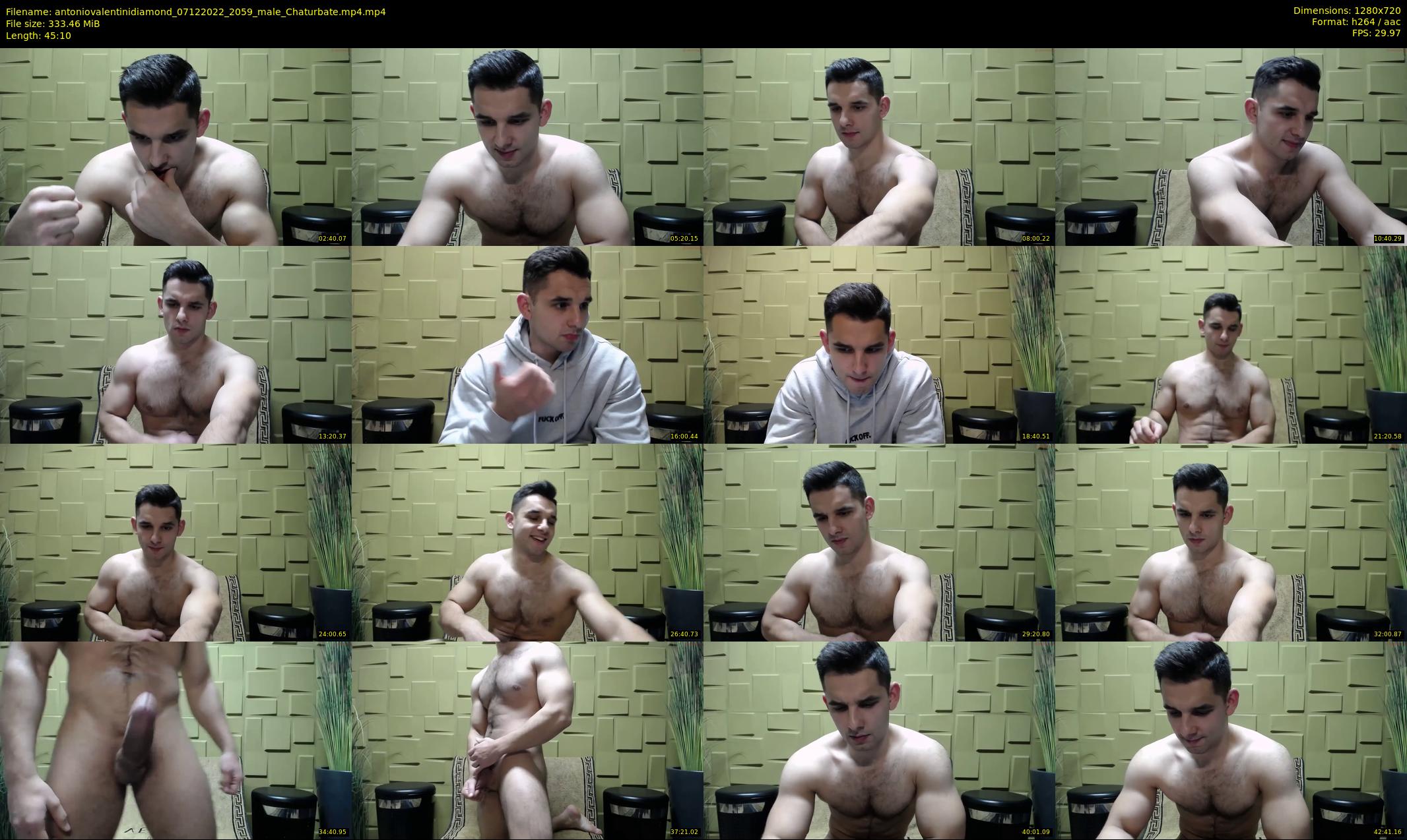 antoniovalentinidiamond — 46 minute Chaturbate male cam show recording, 720p, Dec 7, 2022