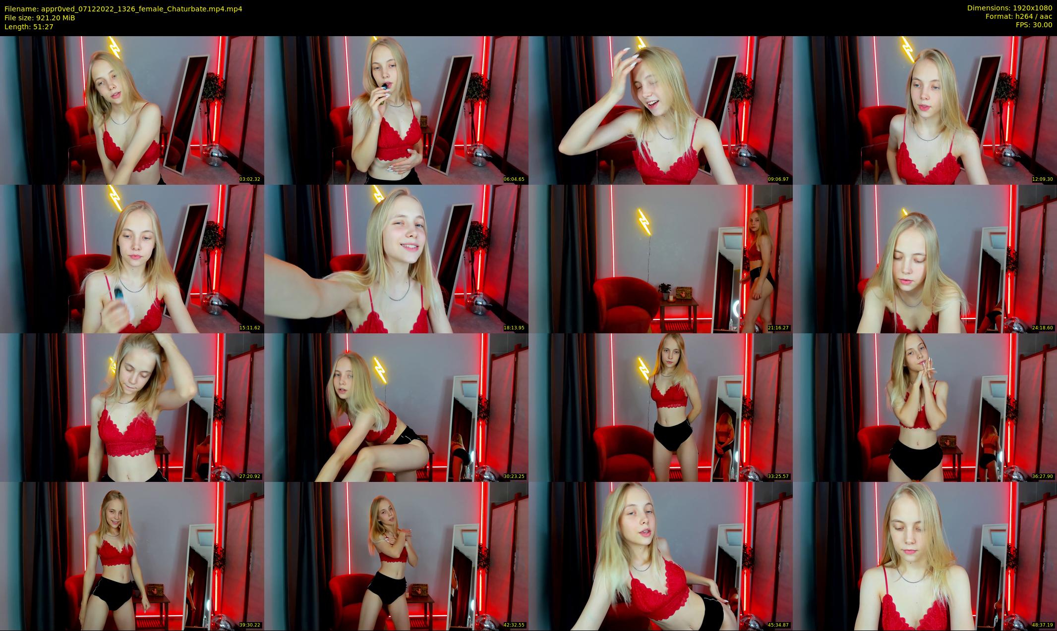 appr0ved — 52 minute Chaturbate female cam show recording, 1080p, Dec 7, 2022