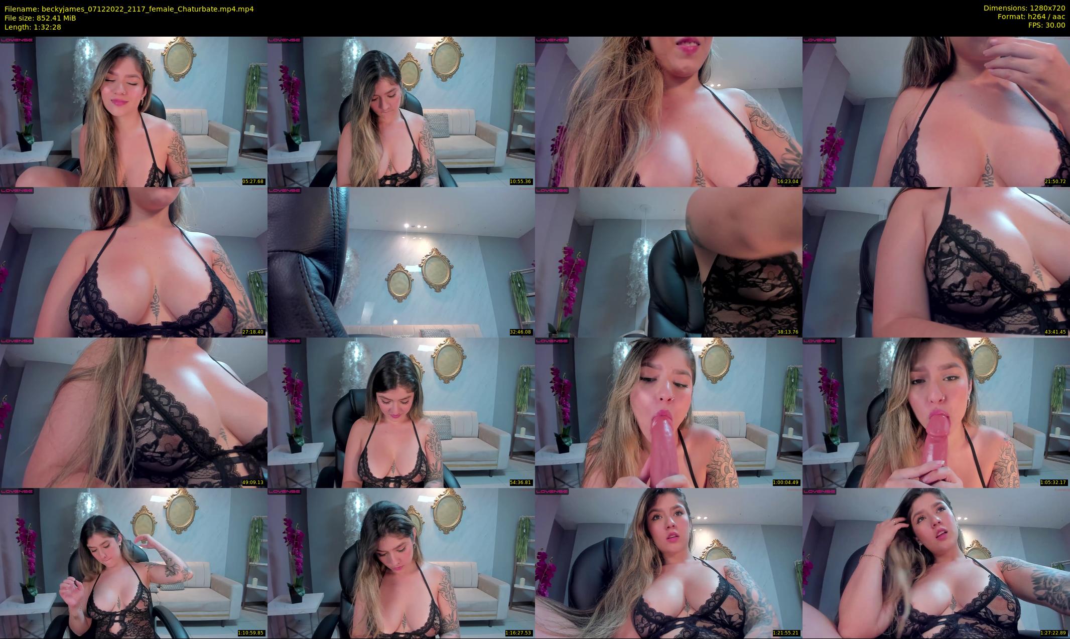 beckyjames — 93 minute Chaturbate female cam show recording, 720p, Dec 7, 2022