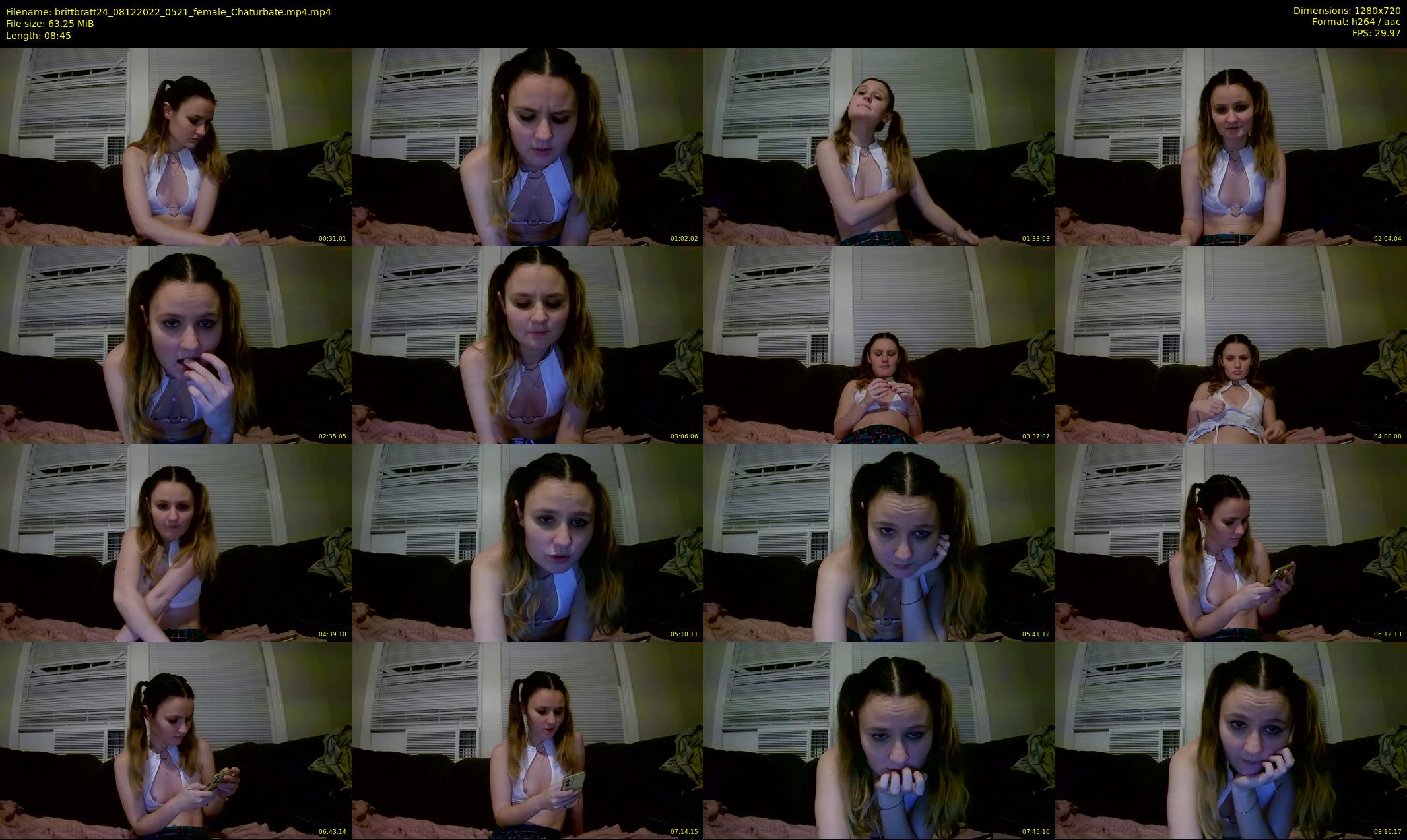 brittbratt24 — 9 minute Chaturbate female cam show recording, 720p, Dec 8, 2022