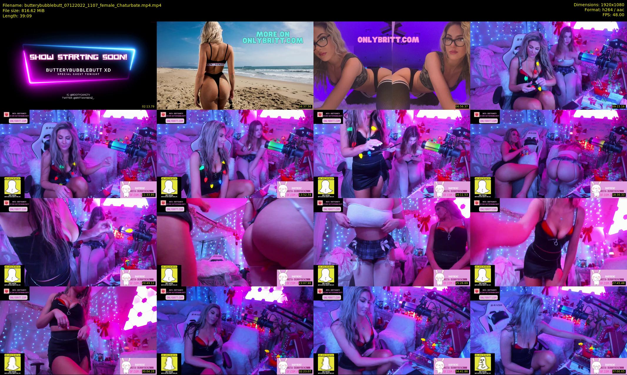 butterybubblebutt — 40 minute Chaturbate couple cam show recording, 1080p, Dec 7, 2022