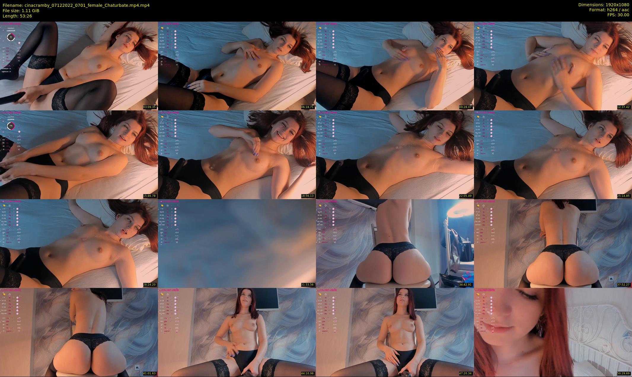 cinacramby — 54 minute Chaturbate female cam show recording, 1080p, Dec 7, 2022