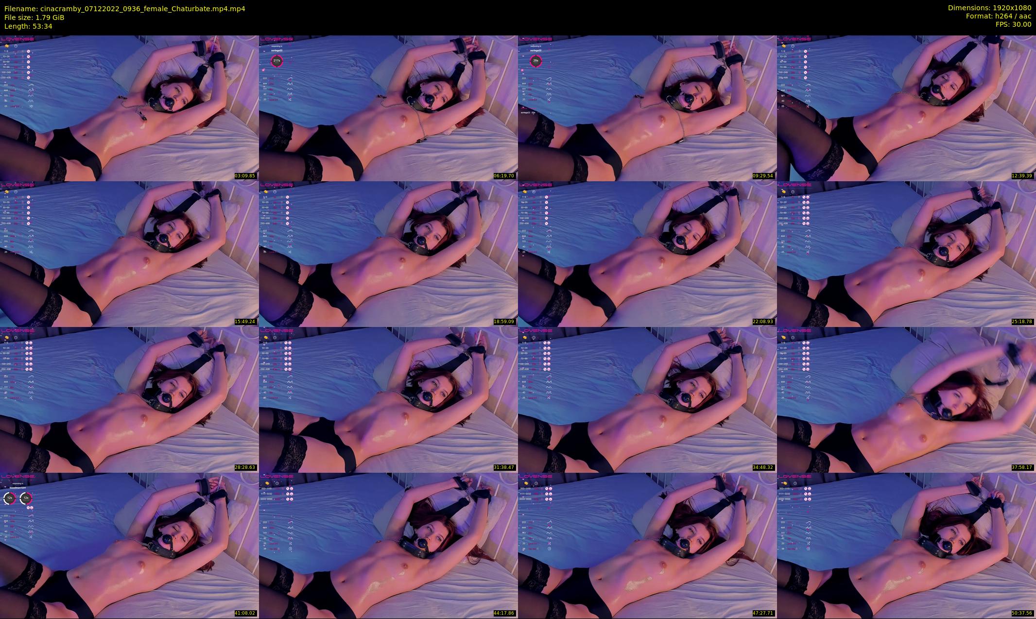 cinacramby — 54 minute Chaturbate female cam show recording, 1080p, Dec 7, 2022