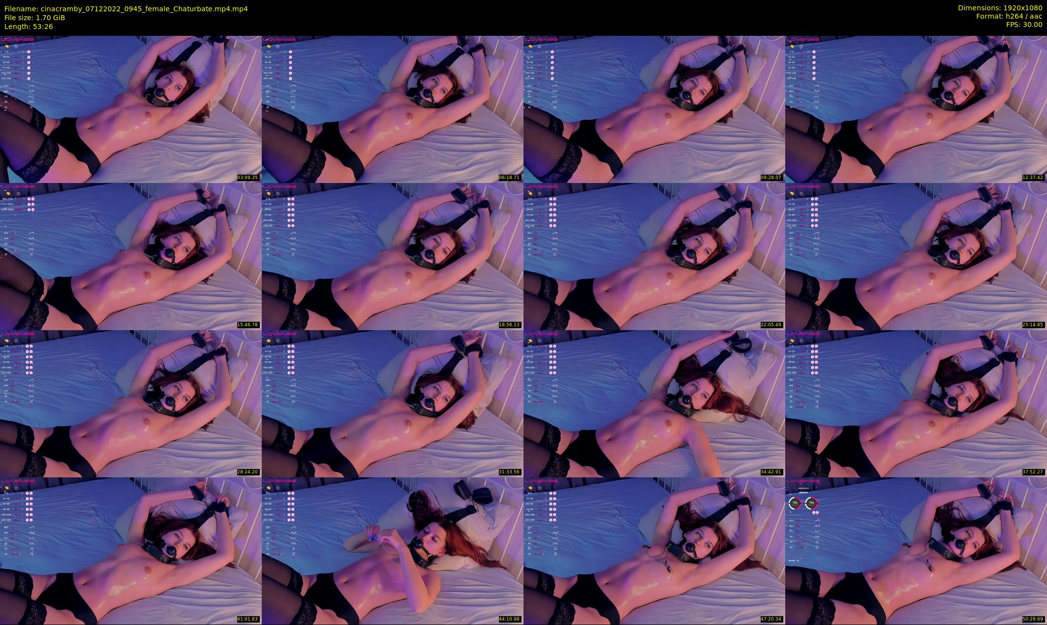cinacramby — 54 minute Chaturbate female cam show recording, 1080p, Dec 7, 2022
