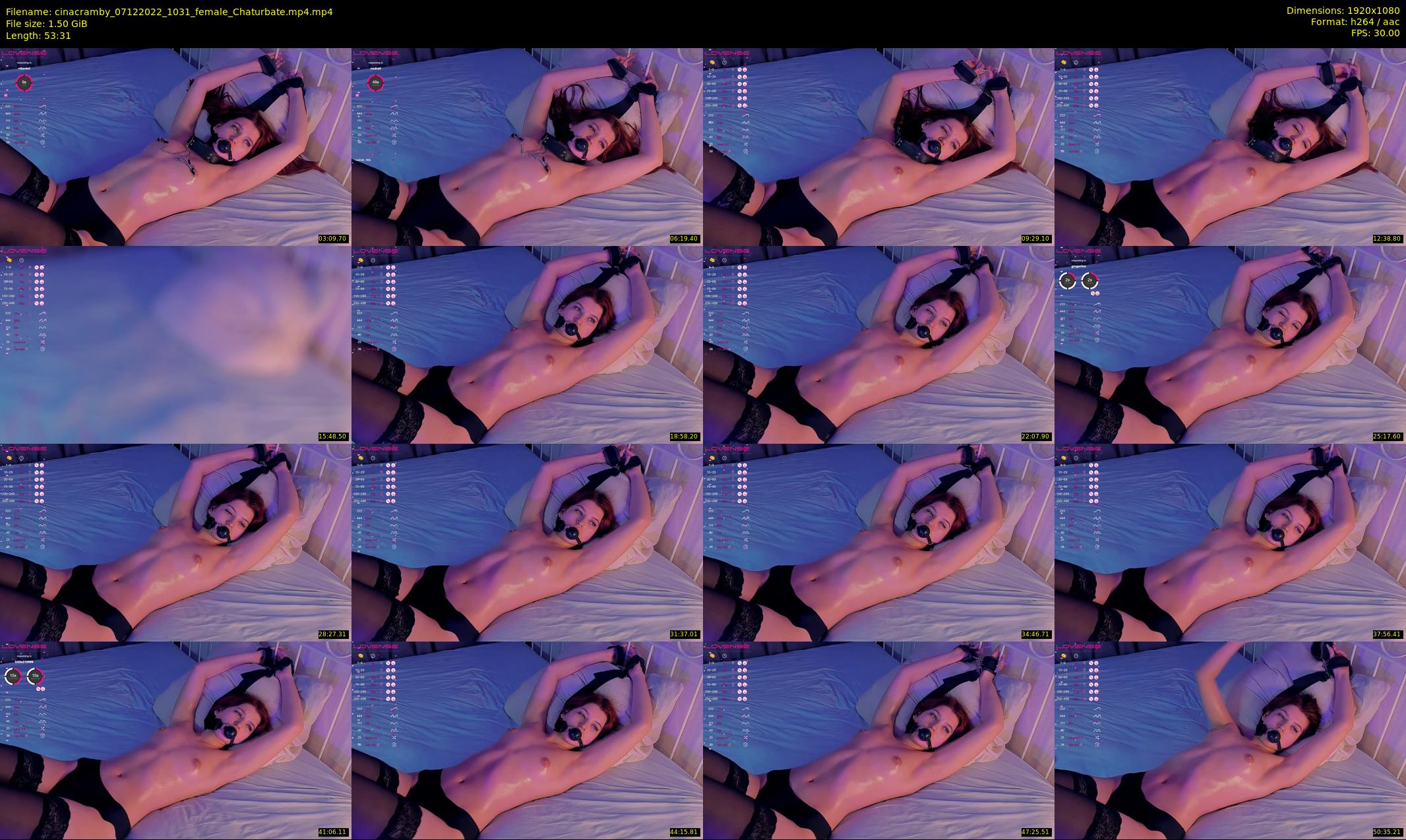 cinacramby — 54 minute Chaturbate female cam show recording, 1080p, Dec 7, 2022