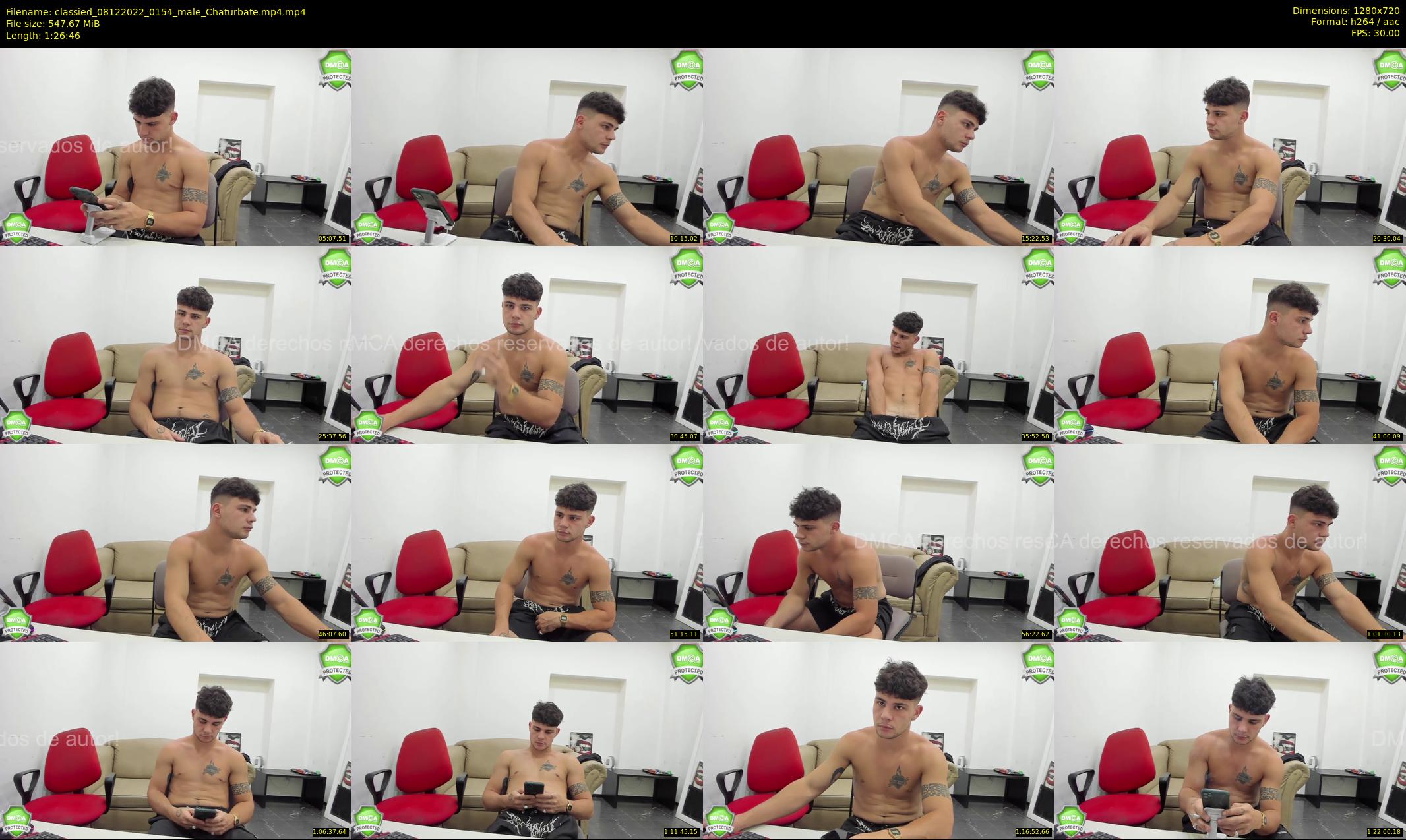classied — 87 minute Chaturbate male cam show recording, 720p, Dec 8, 2022