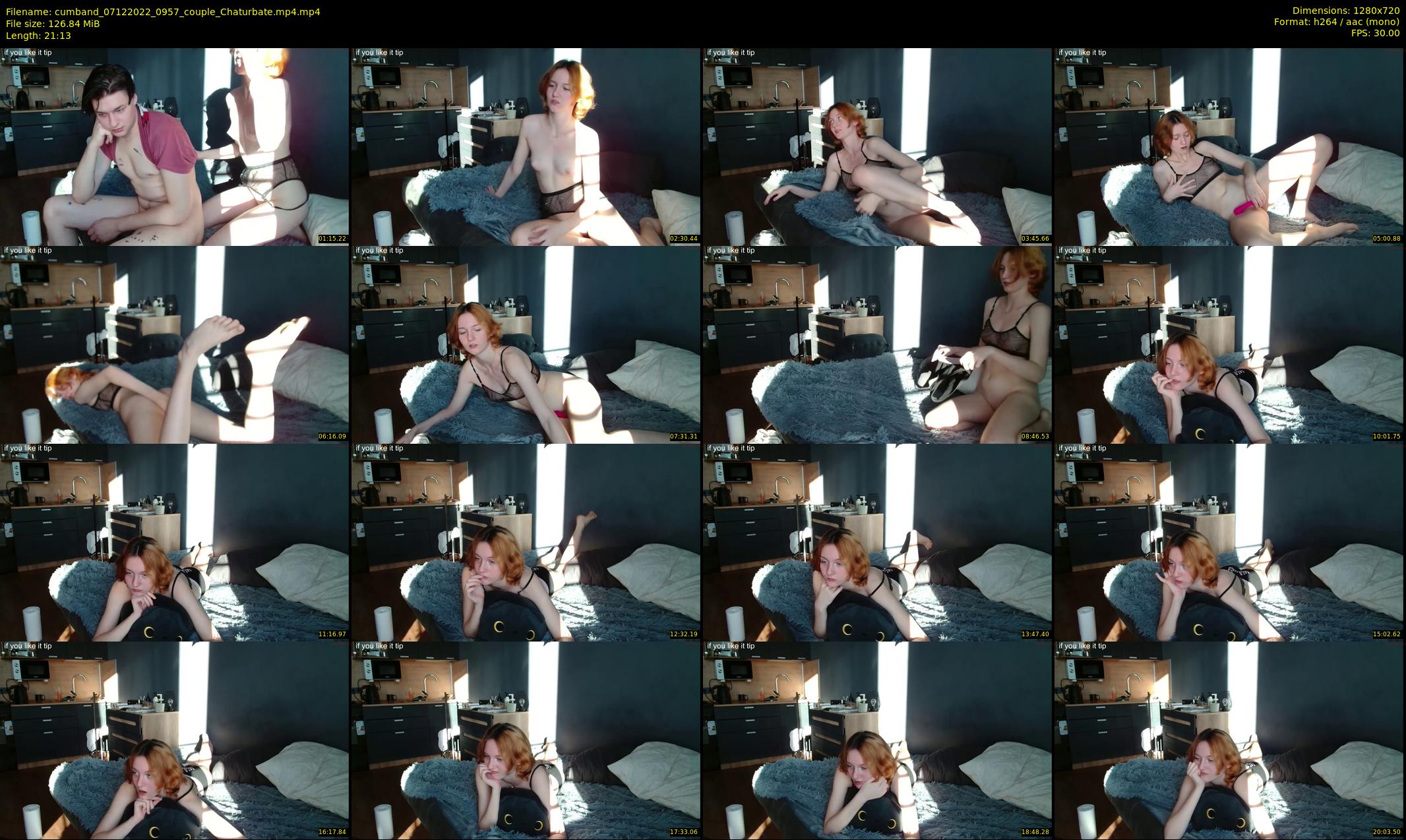 cumband — 22 minute Chaturbate couple cam show recording, 720p, Dec 7, 2022