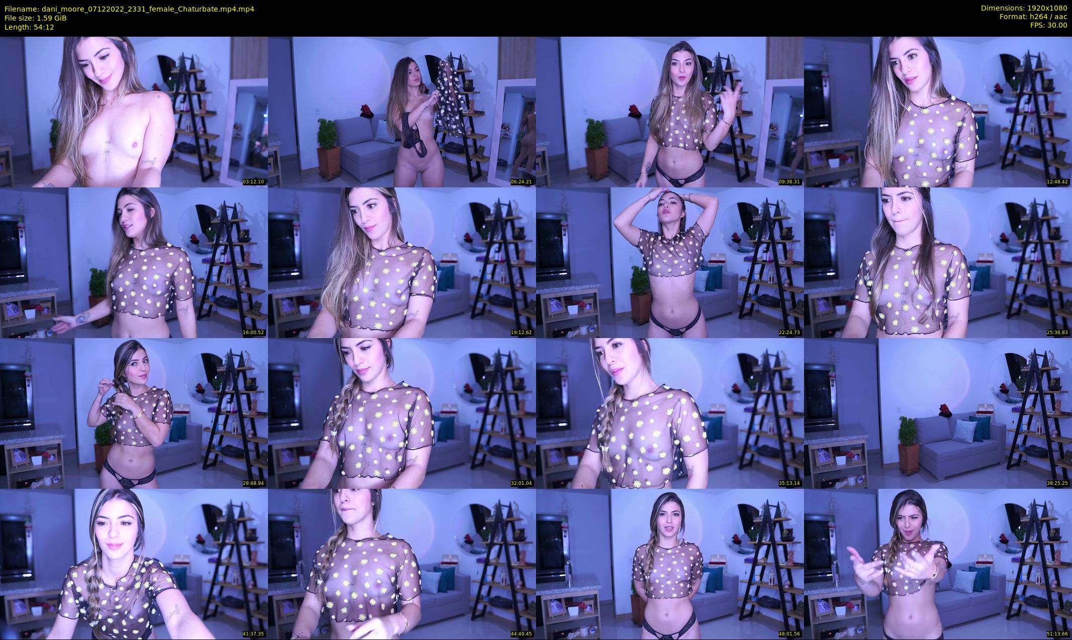 dani_moore — 55 minute Chaturbate female cam show recording, 1080p, Dec 7, 2022