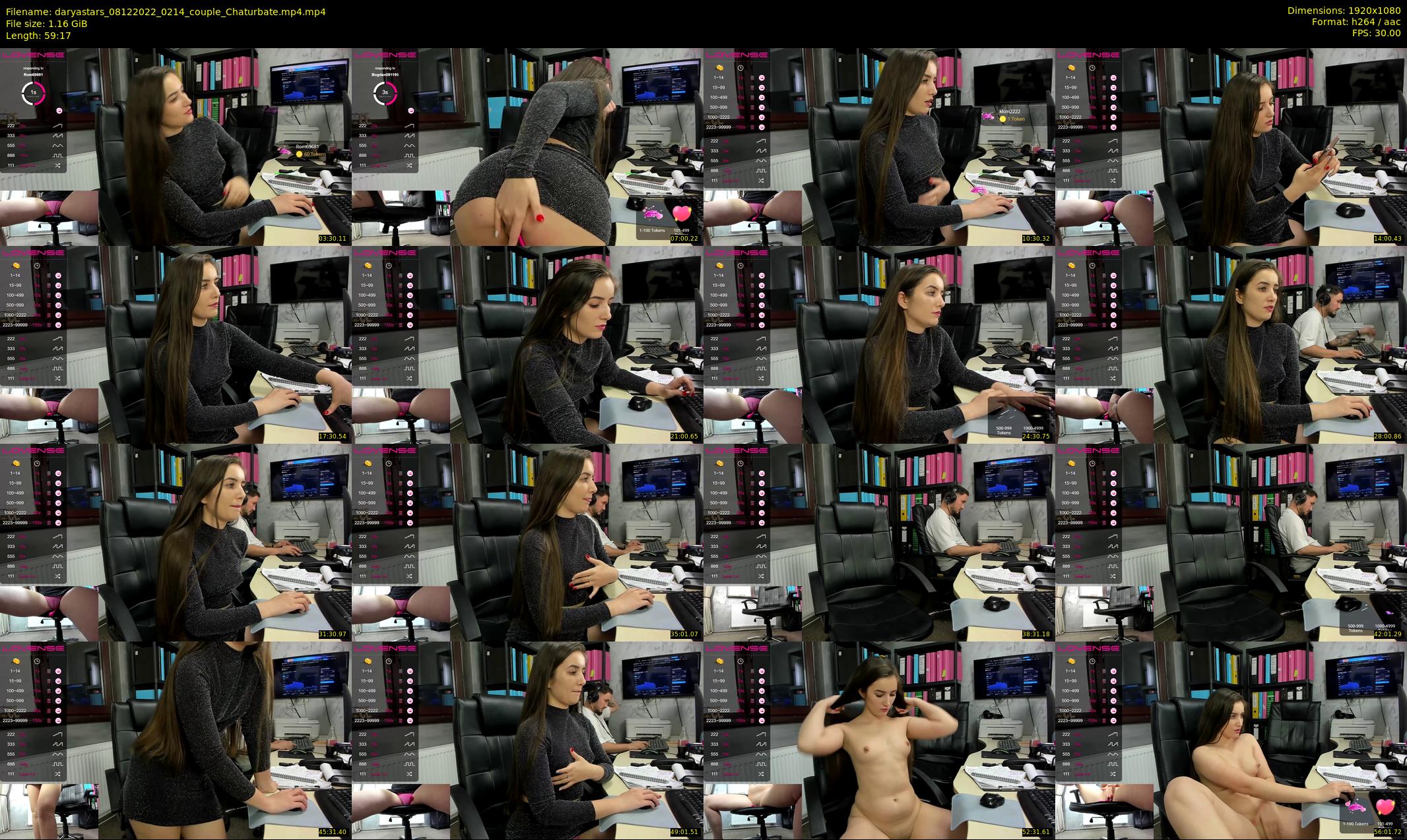daryastars — 60 minute Chaturbate couple cam show recording, 1080p, Dec 8, 2022