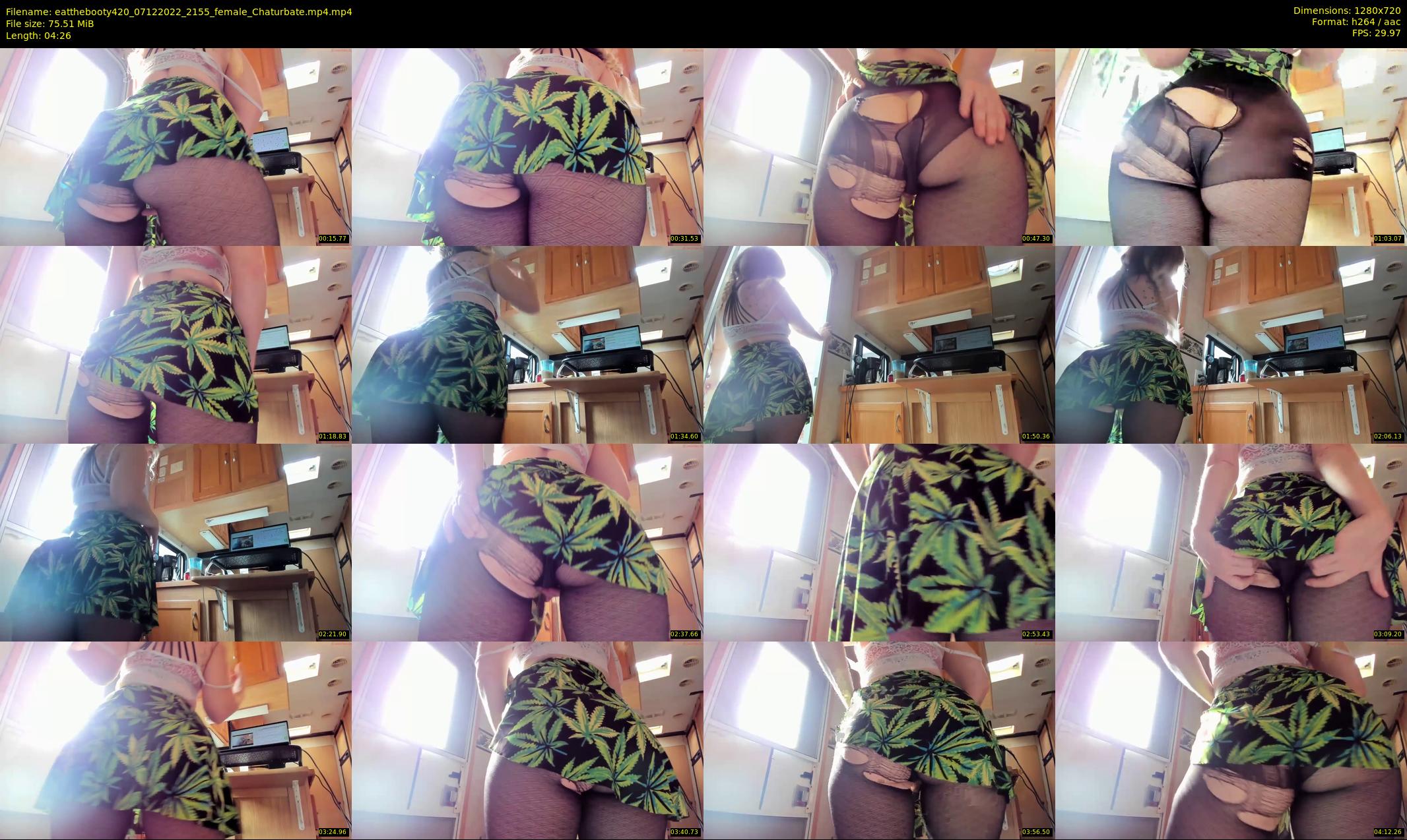 eatthebooty420 — 5 minute Chaturbate female cam show recording, 720p, Dec 7, 2022