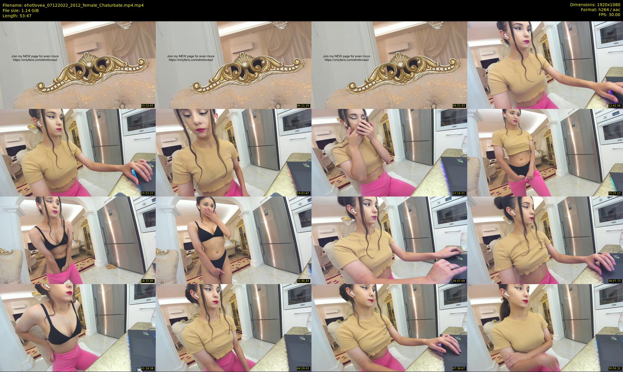 ehotlovea — 54 minute Chaturbate female cam show recording, 1080p, Dec 7, 2022