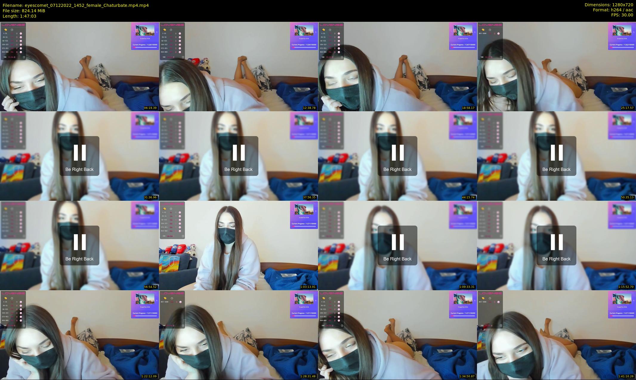 eyescomet — 108 minute Chaturbate female cam show recording, 720p, Dec 7, 2022