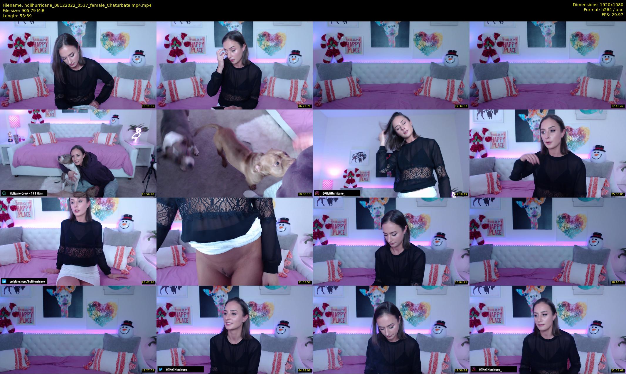 holihurricane — 54 minute Chaturbate female cam show recording, 1080p, Dec 8, 2022