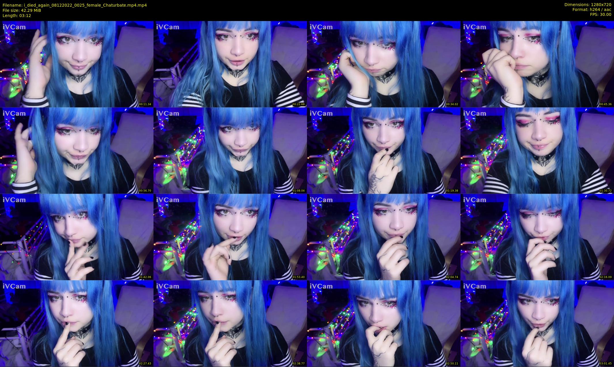i_died_again — 4 minute Chaturbate female cam show recording, 720p, Dec 8, 2022