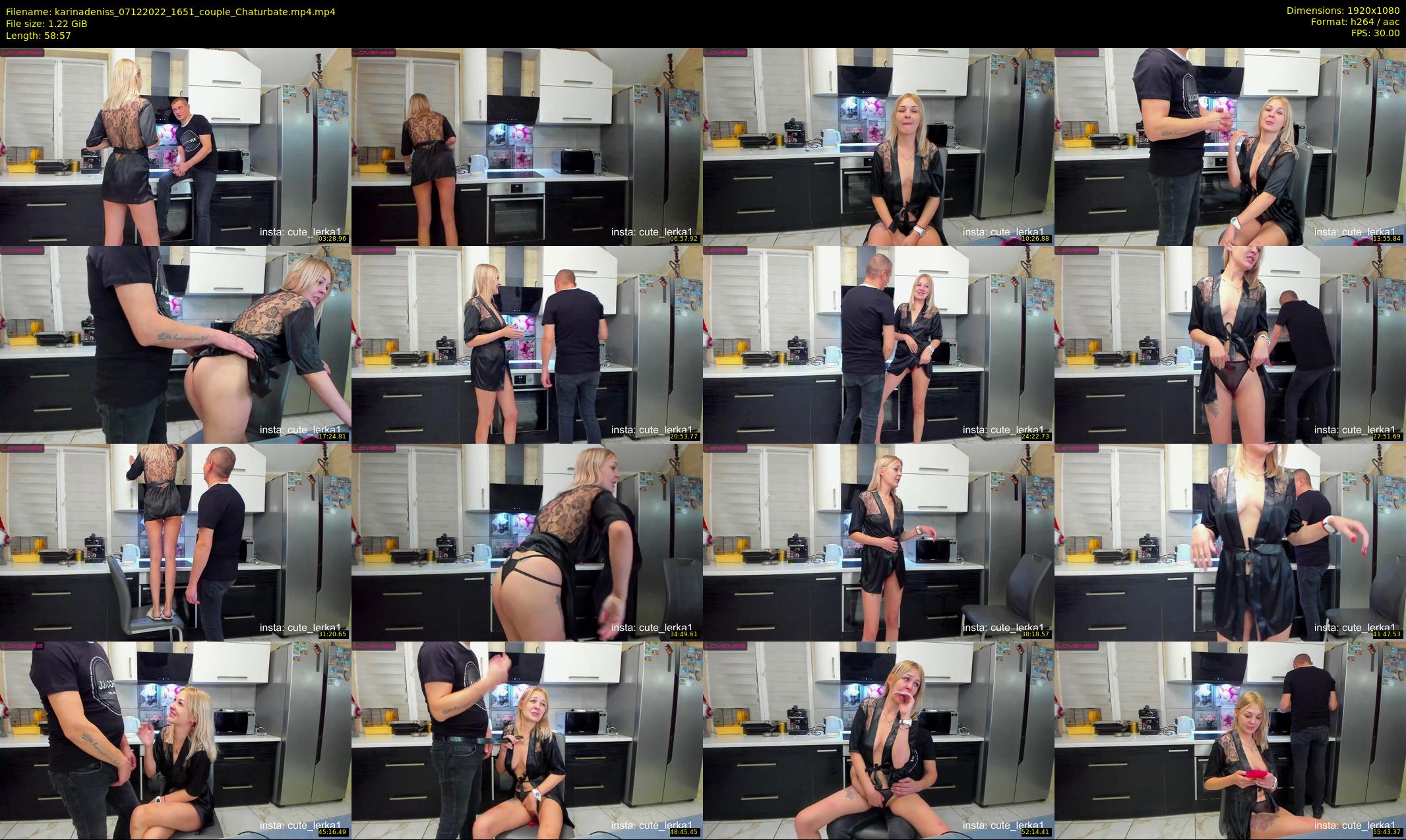 karinadeniss — 59 minute Chaturbate couple cam show recording, 1080p, Dec 7, 2022