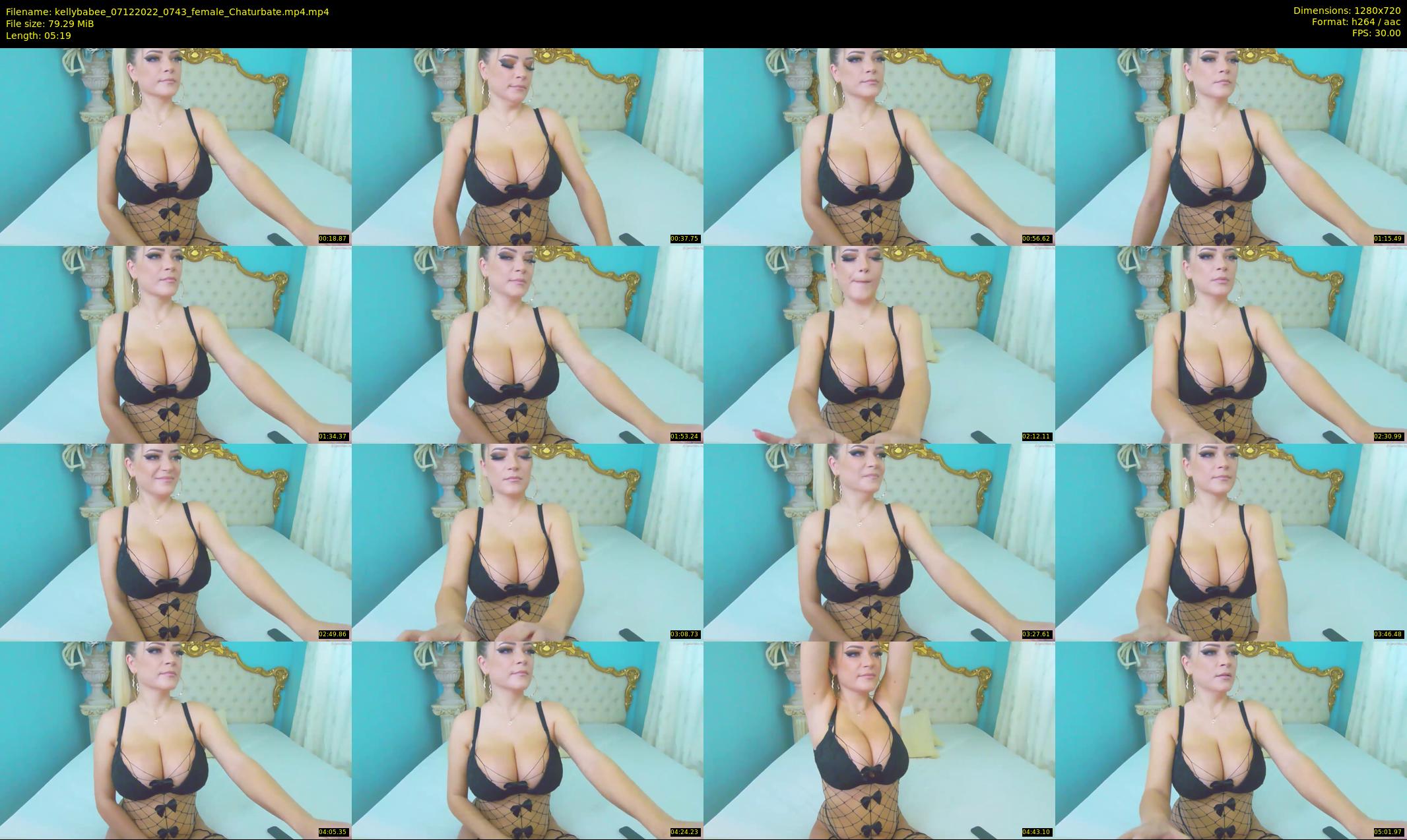 kellybabee — 6 minute Chaturbate female cam show recording, 720p, Dec 7, 2022