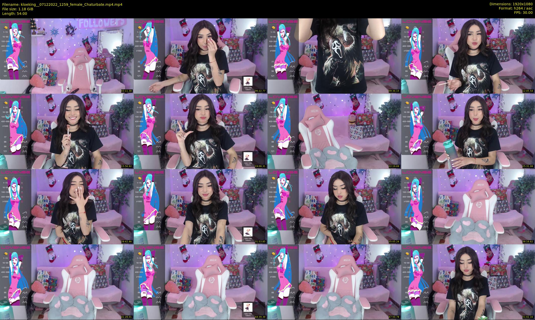 kloeking_ — 54 minute Chaturbate female cam show recording, 1080p, Dec 7, 2022