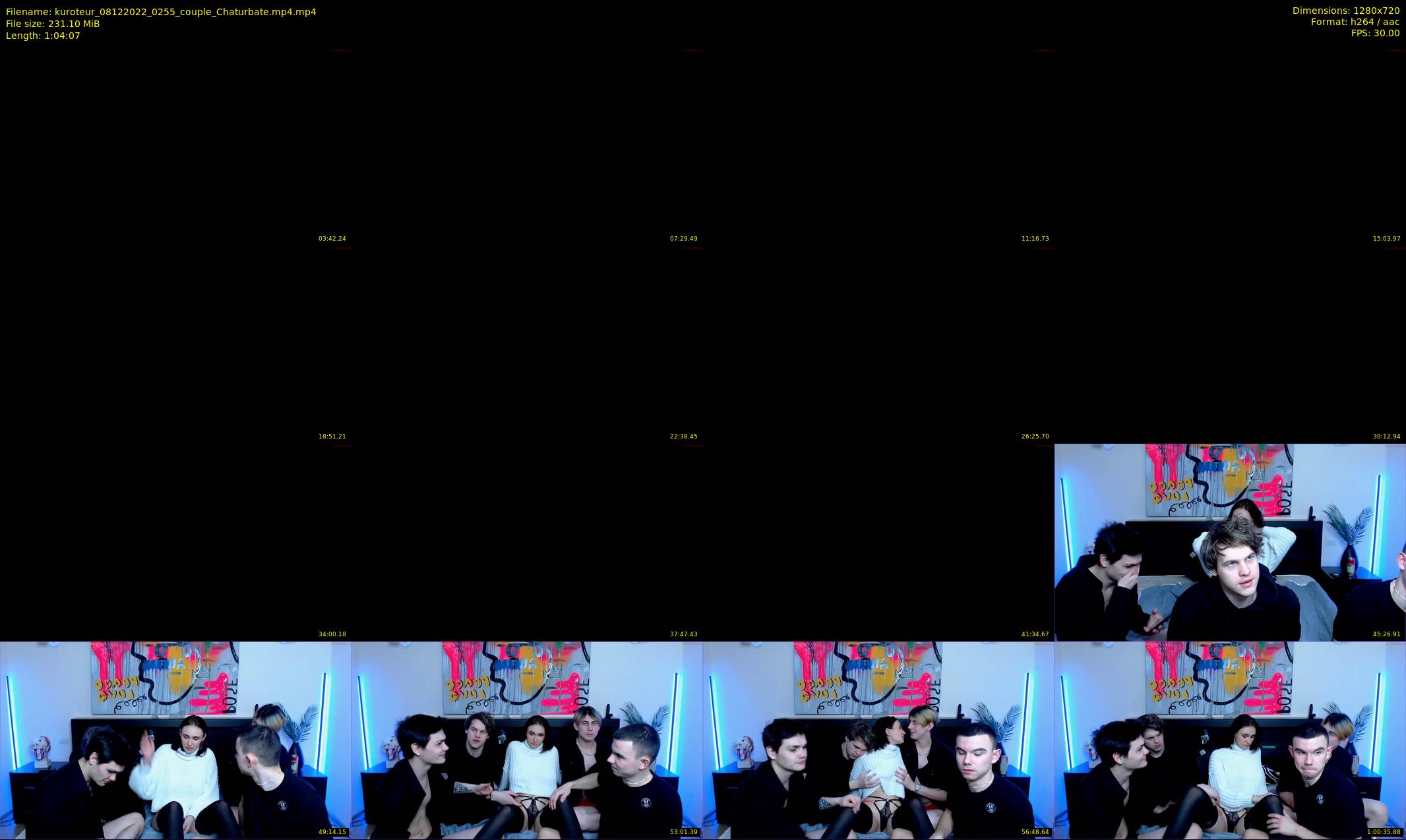 kuroteur — 65 minute Chaturbate couple cam show recording, 720p, Dec 8, 2022