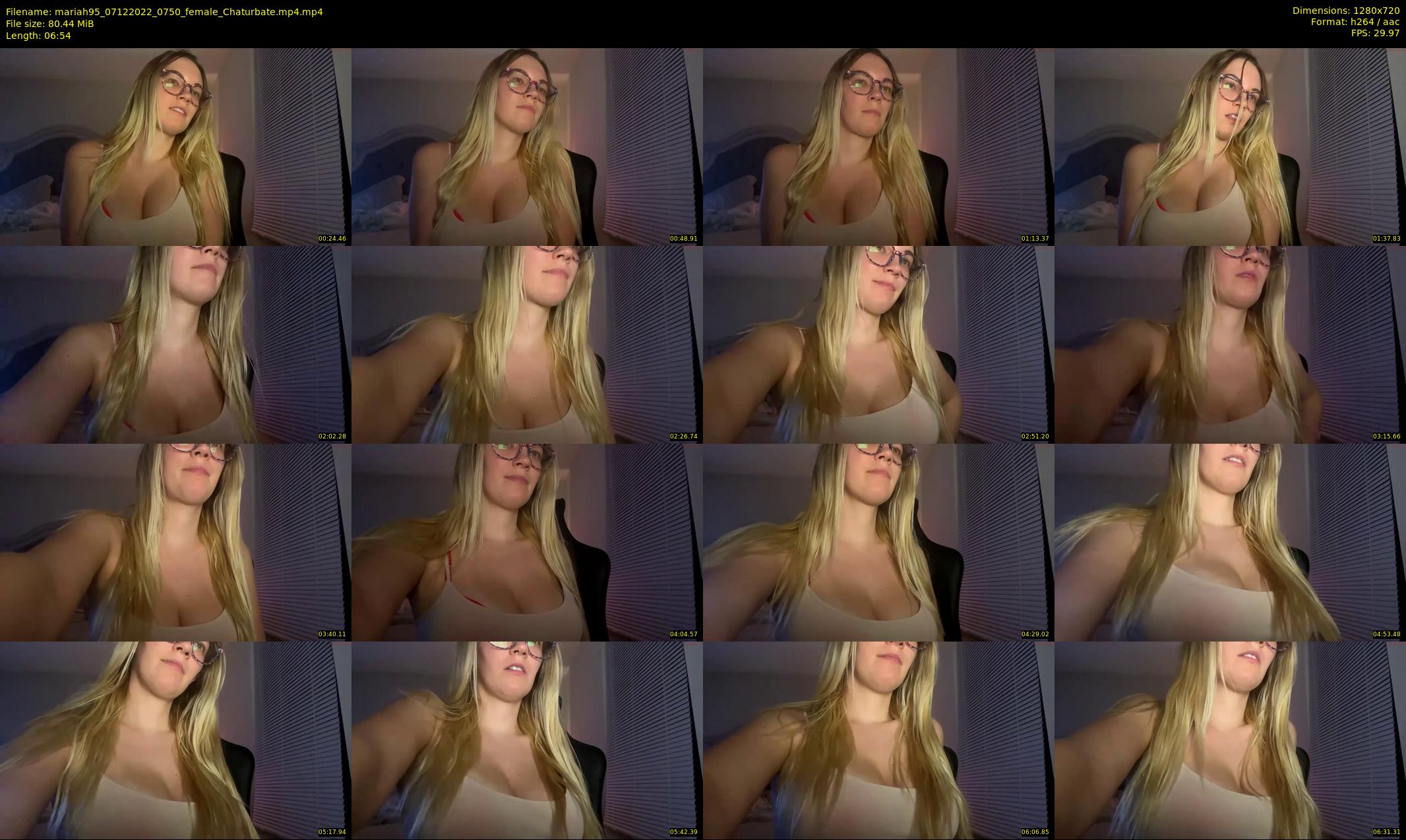 mariah95 — 7 minute Chaturbate female cam show recording, 720p, Dec 7, 2022