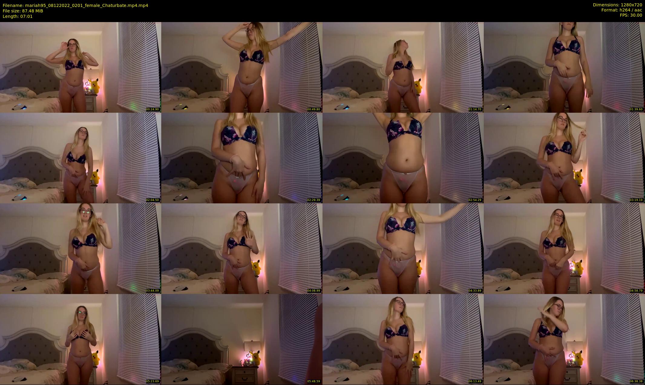 mariah95 — 8 minute Chaturbate female cam show recording, 720p, Dec 8, 2022