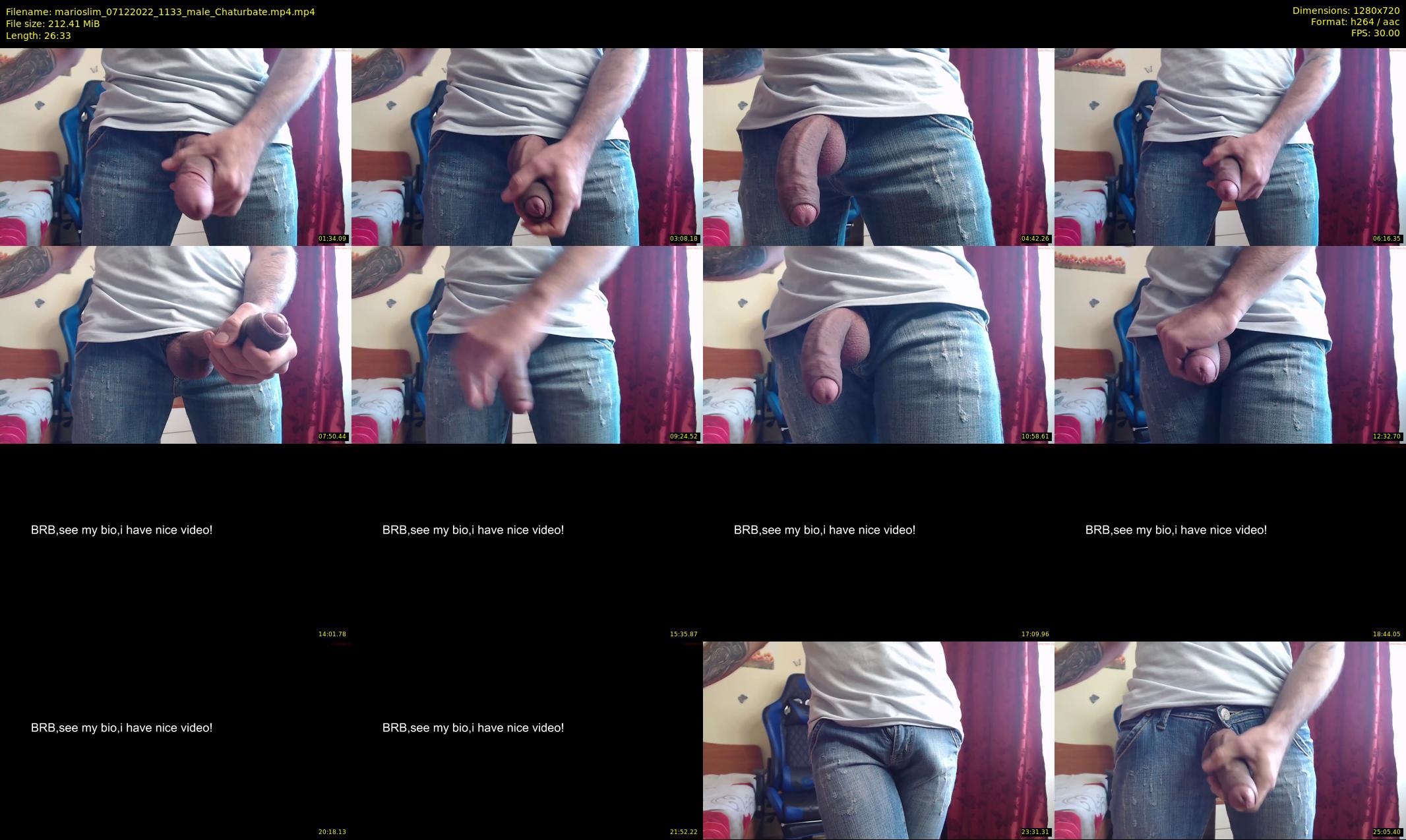 marioslim — 27 minute Chaturbate male cam show recording, 720p, Dec 7, 2022