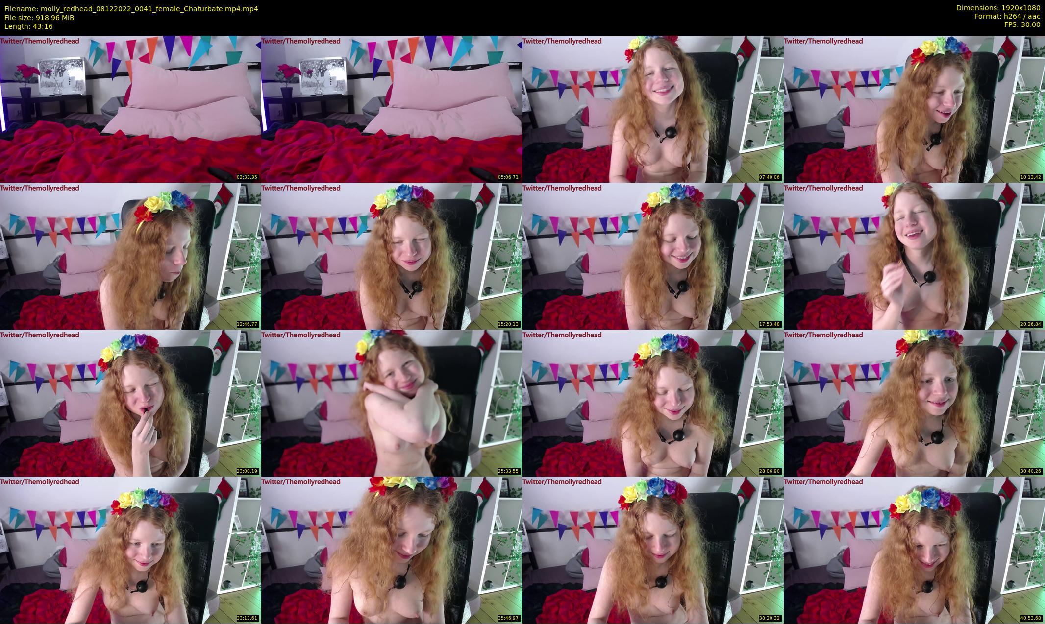 molly_redhead — 44 minute Chaturbate female cam show recording, 1080p, Dec 8, 2022