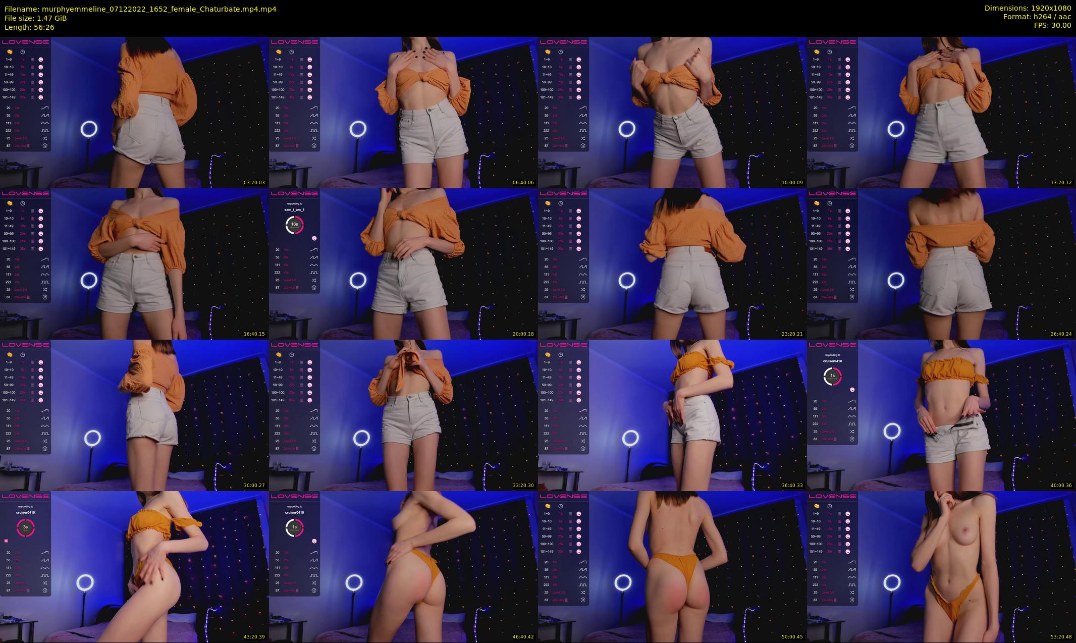 murphyemmeline — 57 minute Chaturbate female cam show recording, 1080p, Dec 7, 2022