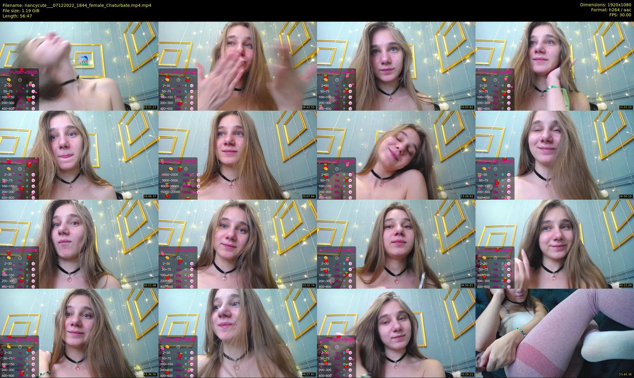 nancycute__ — 57 minute Chaturbate female cam show recording, 1080p, Dec 7, 2022